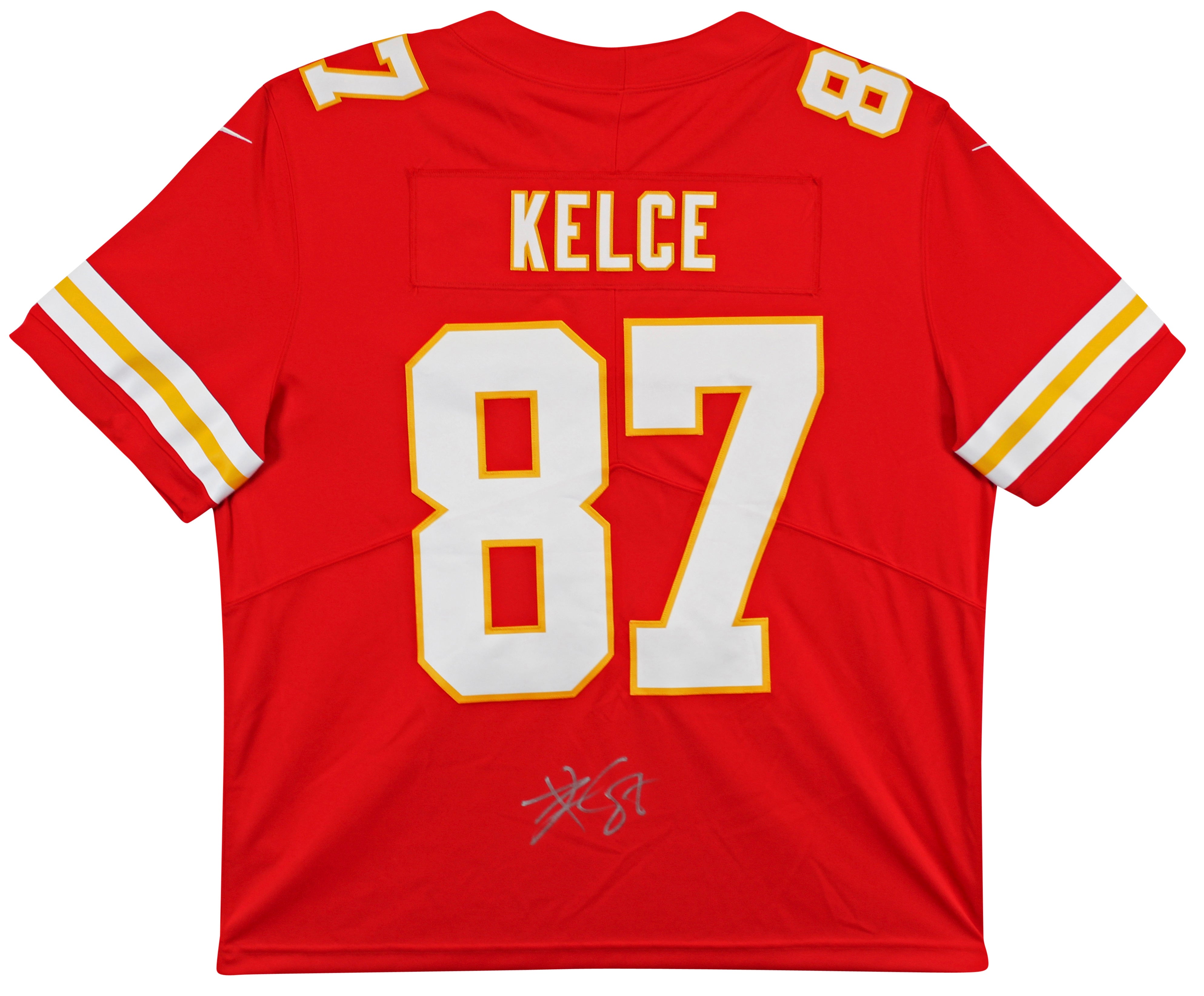 Chiefs Travis Kelce Authentic Signed Red Nike Limited Jersey BAS Wit #WY59718