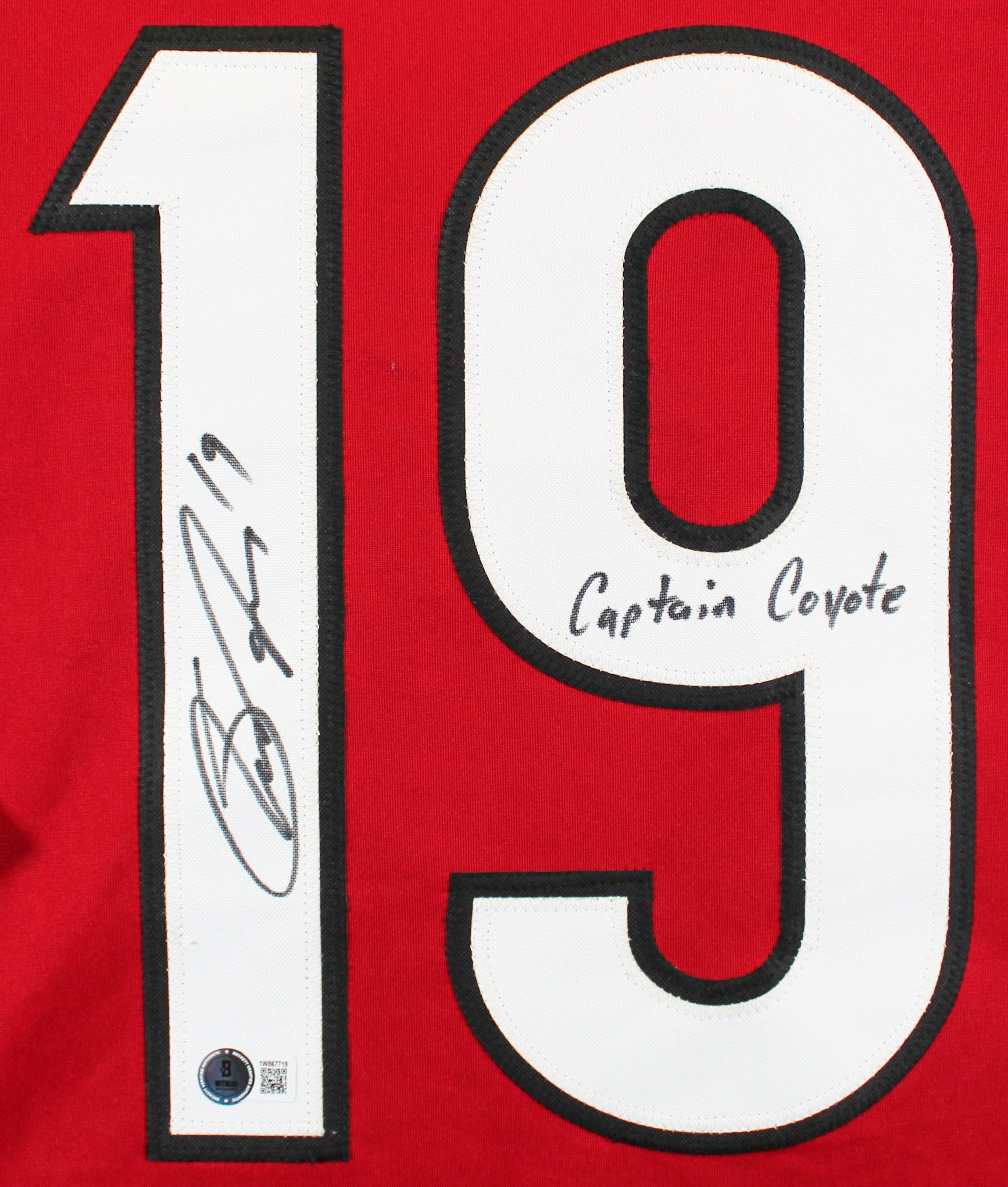 Shane Doan "Captain Coyote" Signed Maroon Pro Style Jersey BAS Witnessed