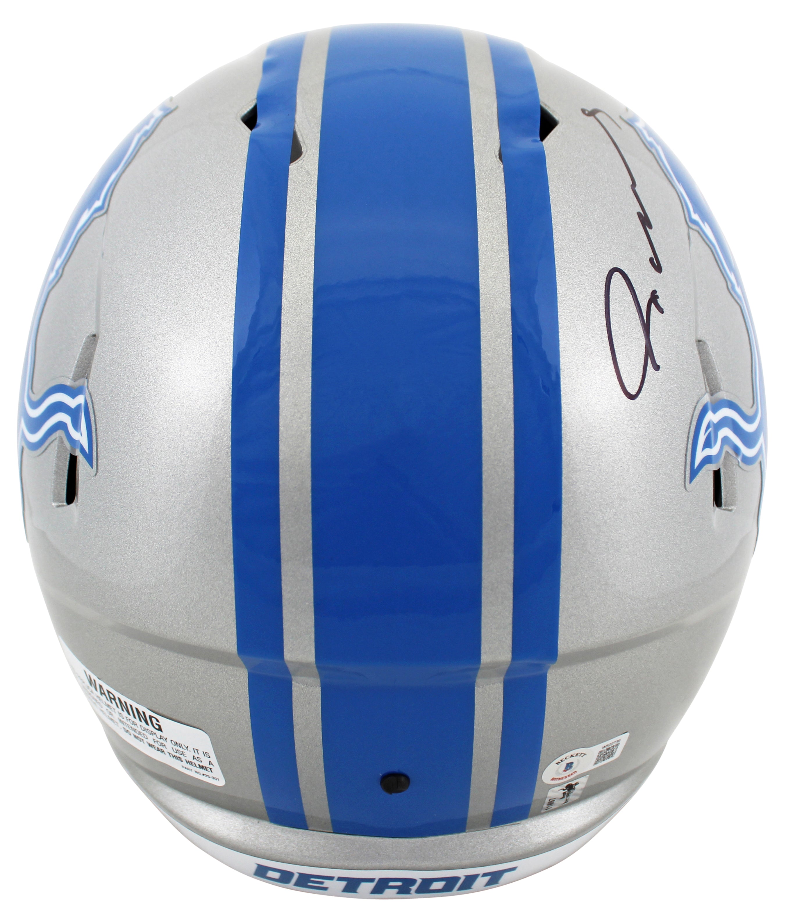 Lions Jameson Williams Authentic Signed Full Size Speed Rep Helmet BAS Witnessed