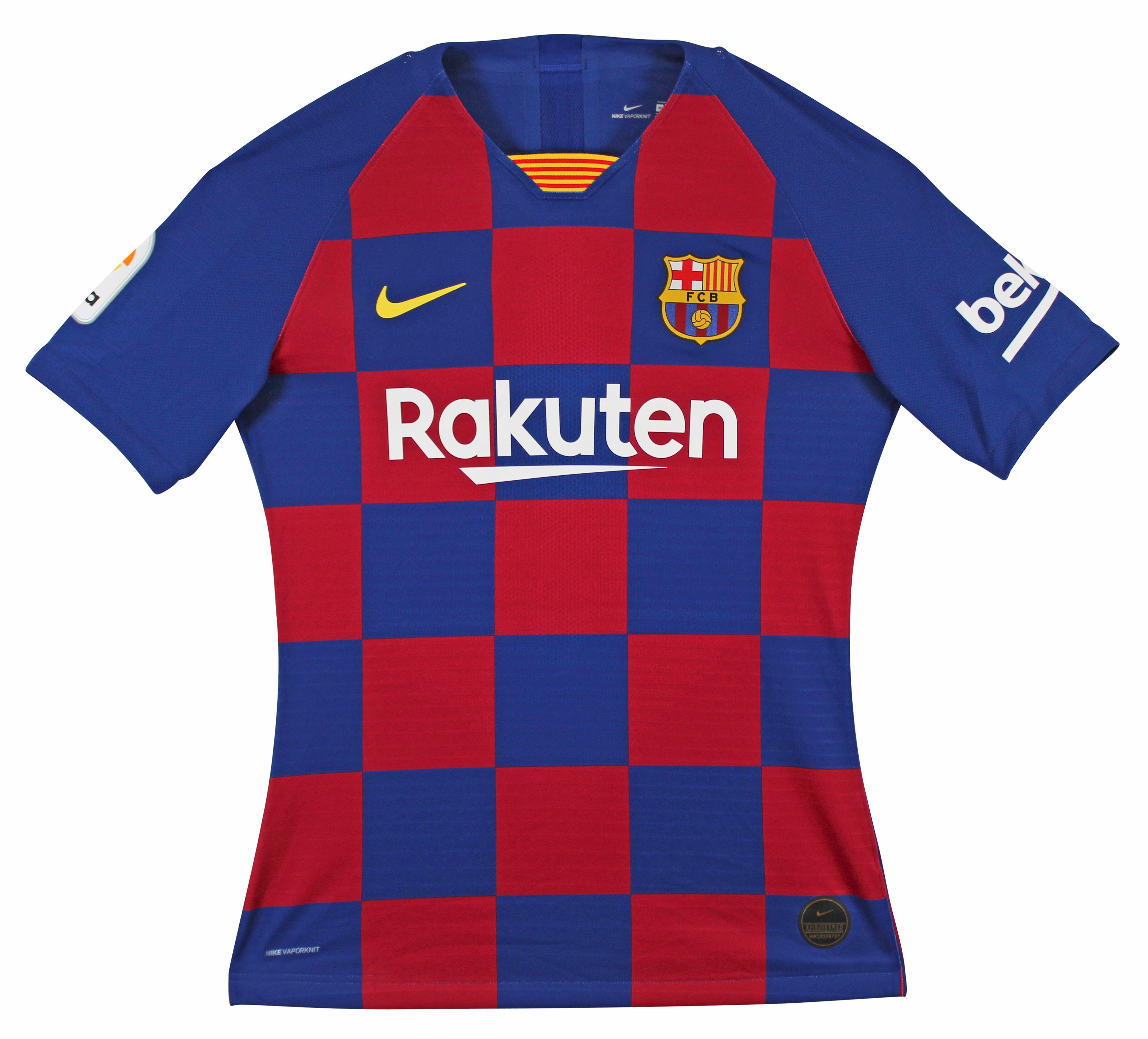 Barcelona Lionel Messi Authentic Signed Blue & Red Checkerboard Nike Jersey BAS