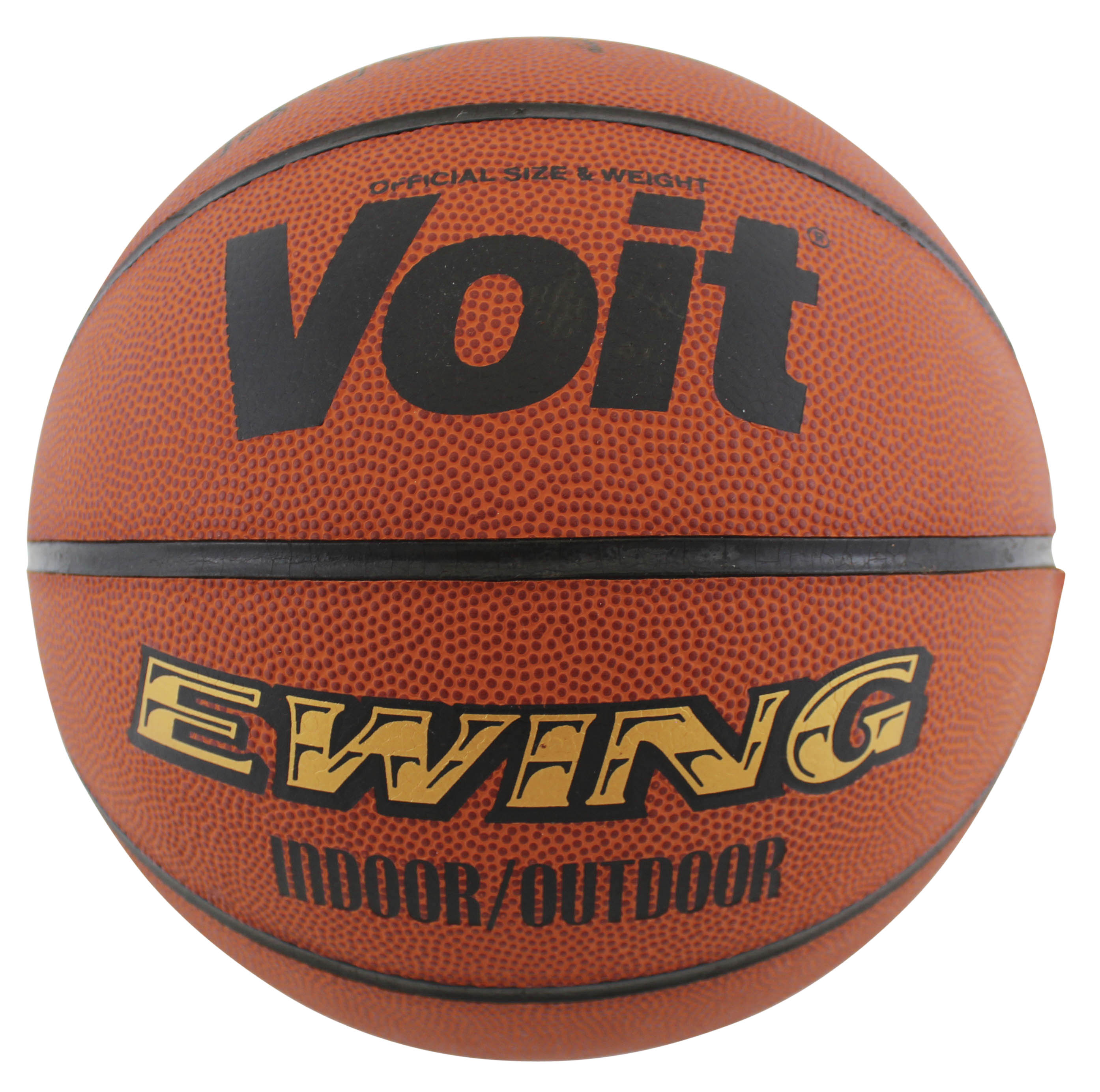 Knicks Patrick Ewing Authentic Signed Voit Basketball Autographed BAS #BG82334