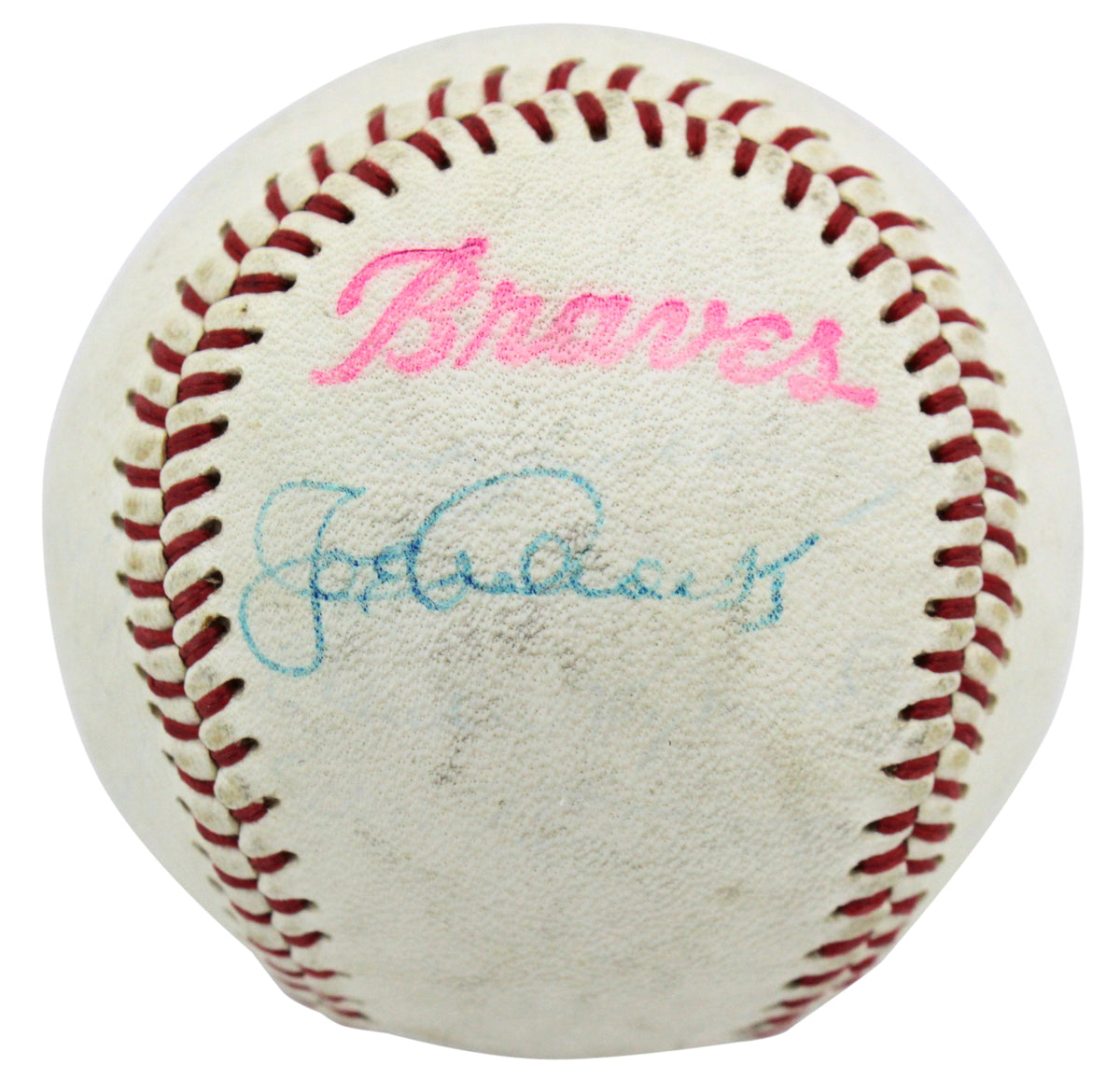 Braves Joe Adcock Authentic Signed Baseball Autographed BAS #H93951