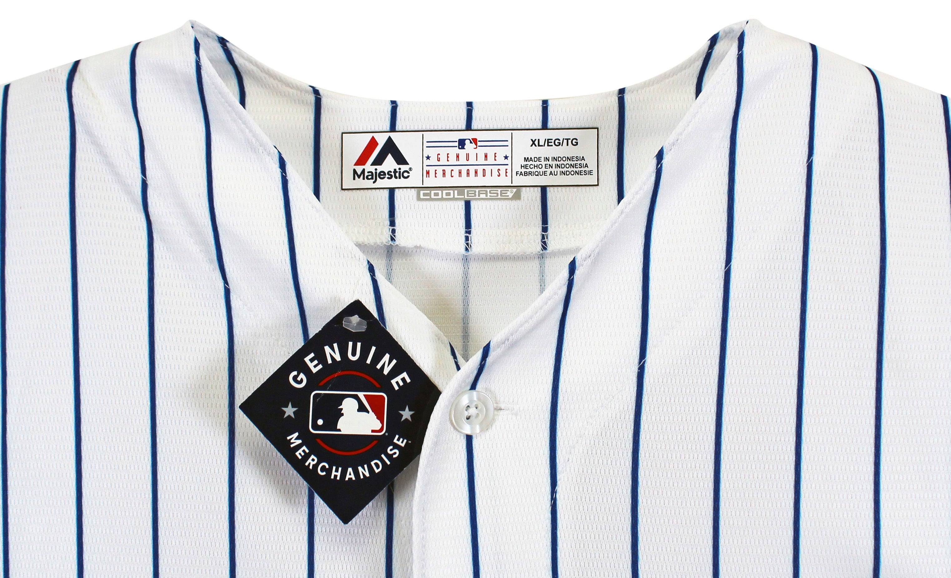 Cubs Sammy Sosa Authentic Signed White Pinstripe Majestic Jersey JSA #AA31286