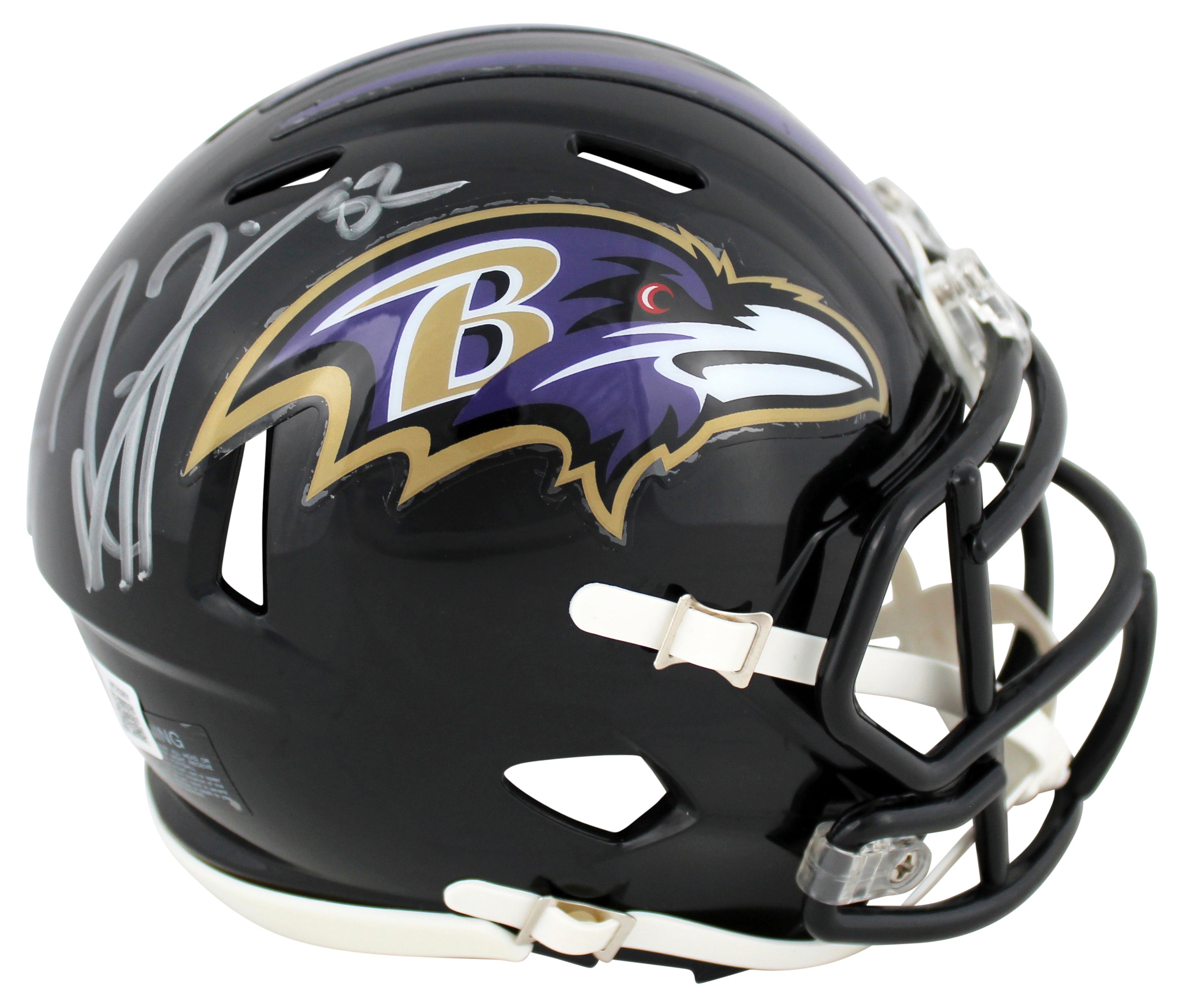 ** HOLIDAY DOORBUSTER ** Ravens Ray Lewis Authentic Signed Speed Mini Helmet w/ Silver Sig BAS Witnessed