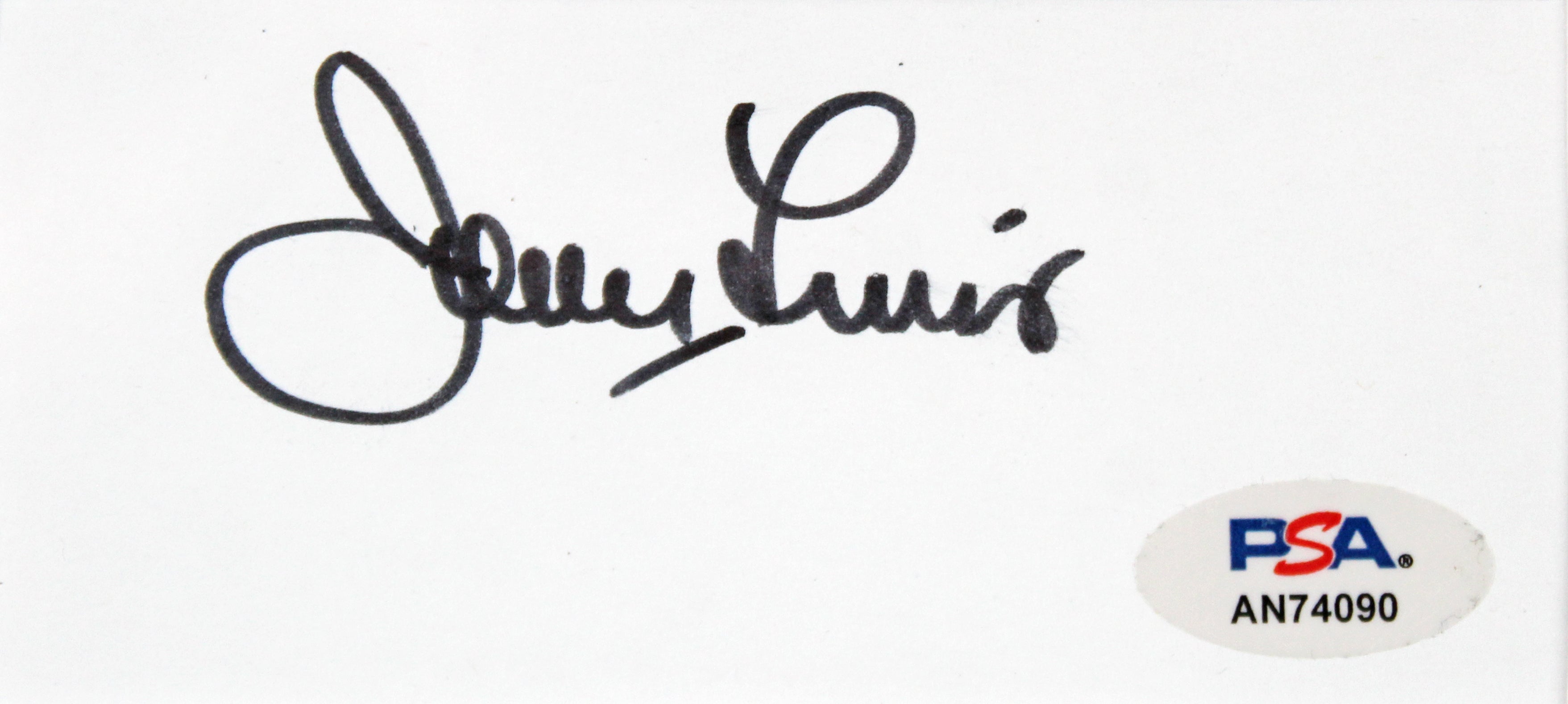 Jerry Lewis The Nutty Professor Signed Index Card Framed Display PSA #AN74090