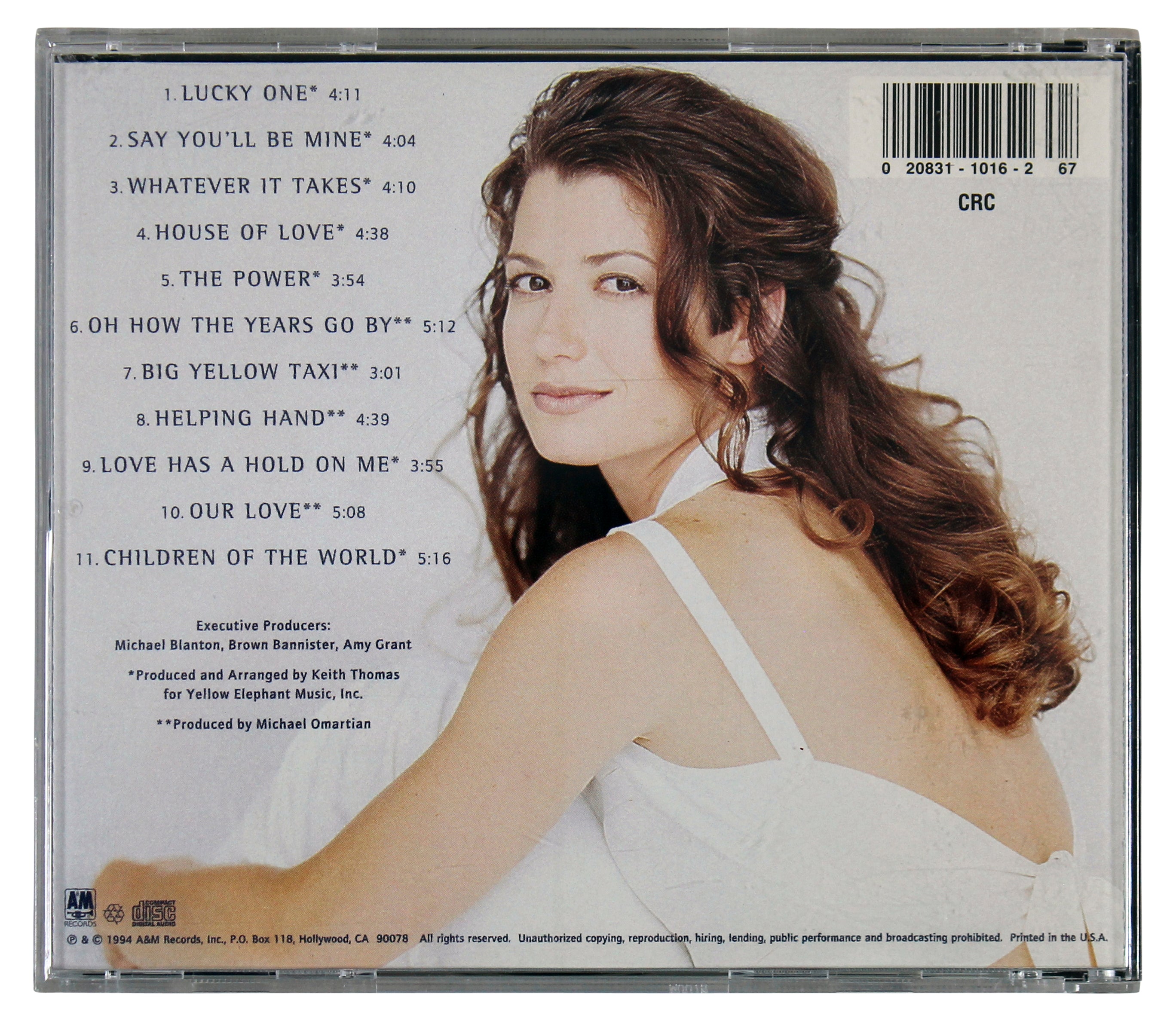 Amy Grant Authentic Signed House Of Love Cd Insert W/ Disk BAS #BG83024