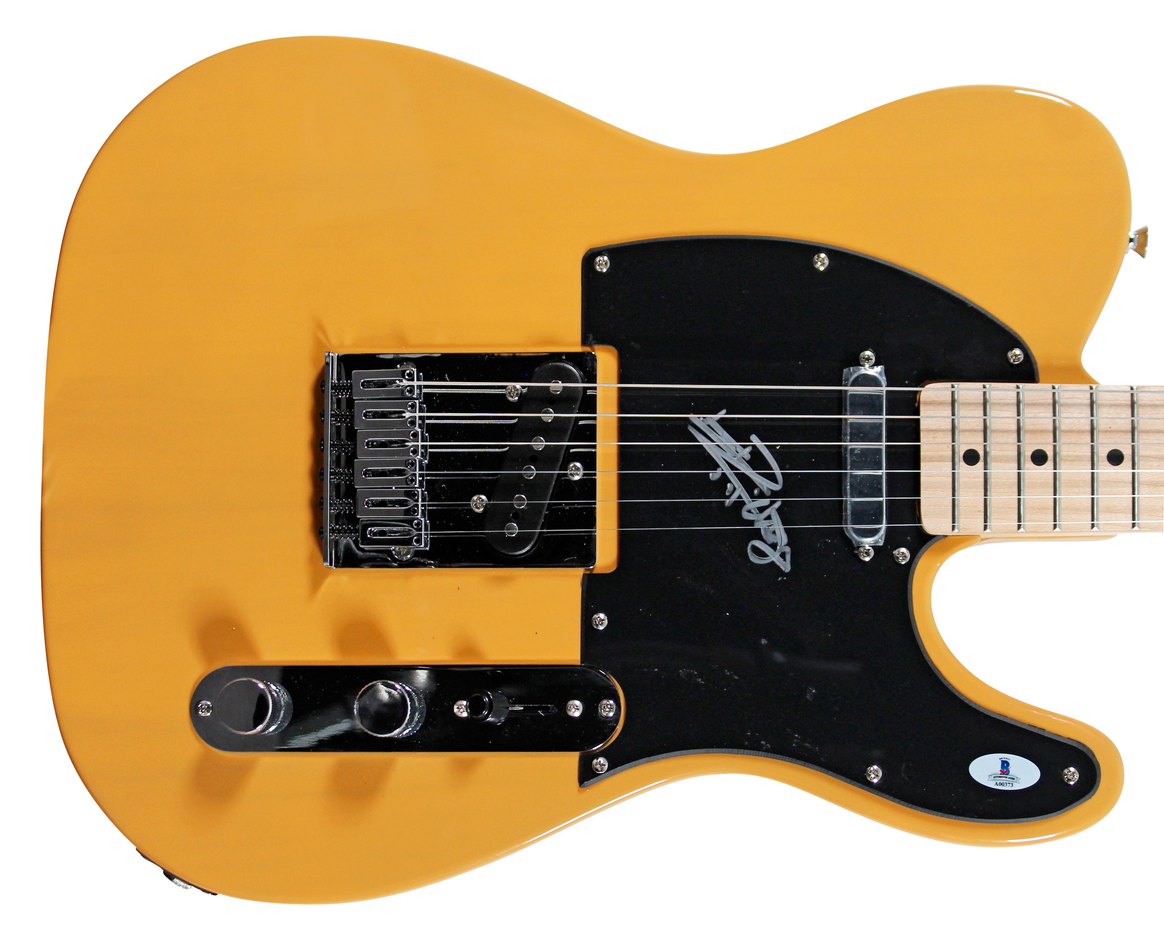 Keith Richards The Rolling Stones Signed Butterscotch Fender Guitar BAS #A00373