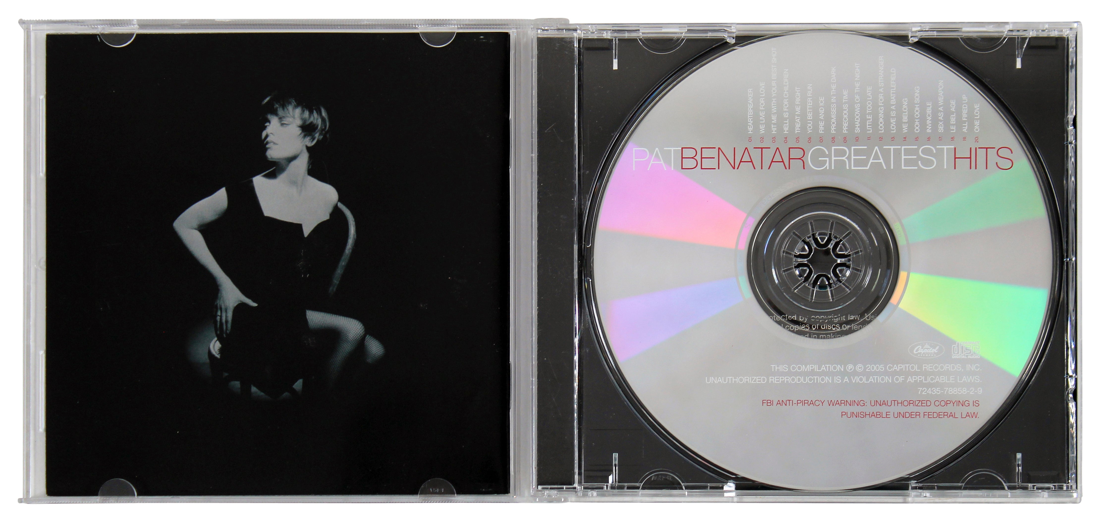 Pat Benatar & Neil Giraldo Signed Greatest Hits Cd Insert W/ Disk BAS #BG83271