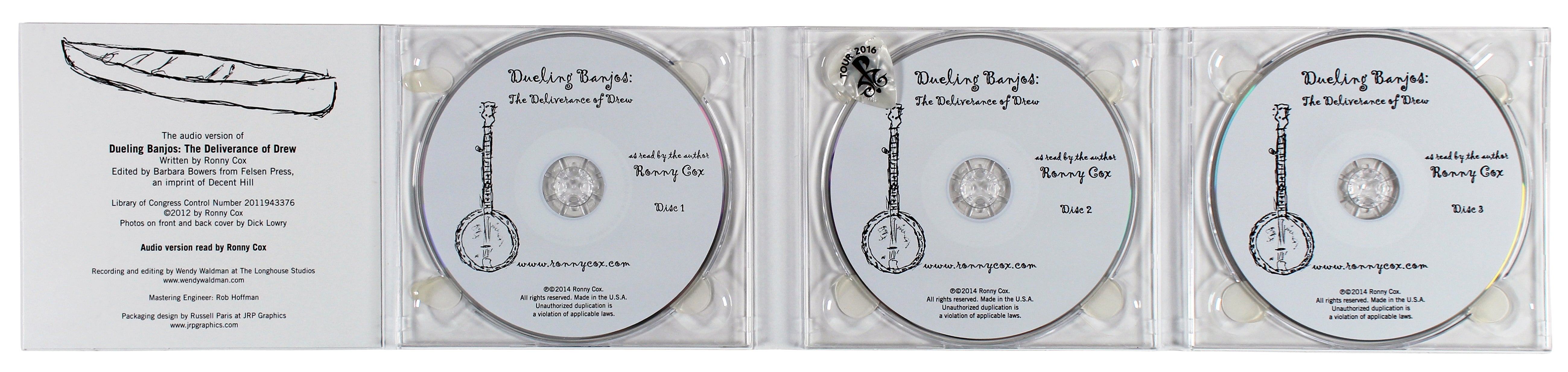 Ronny Cox Signed Dueling Banjos: The Deliverance Of Drew Cd Cover BAS #BG83270