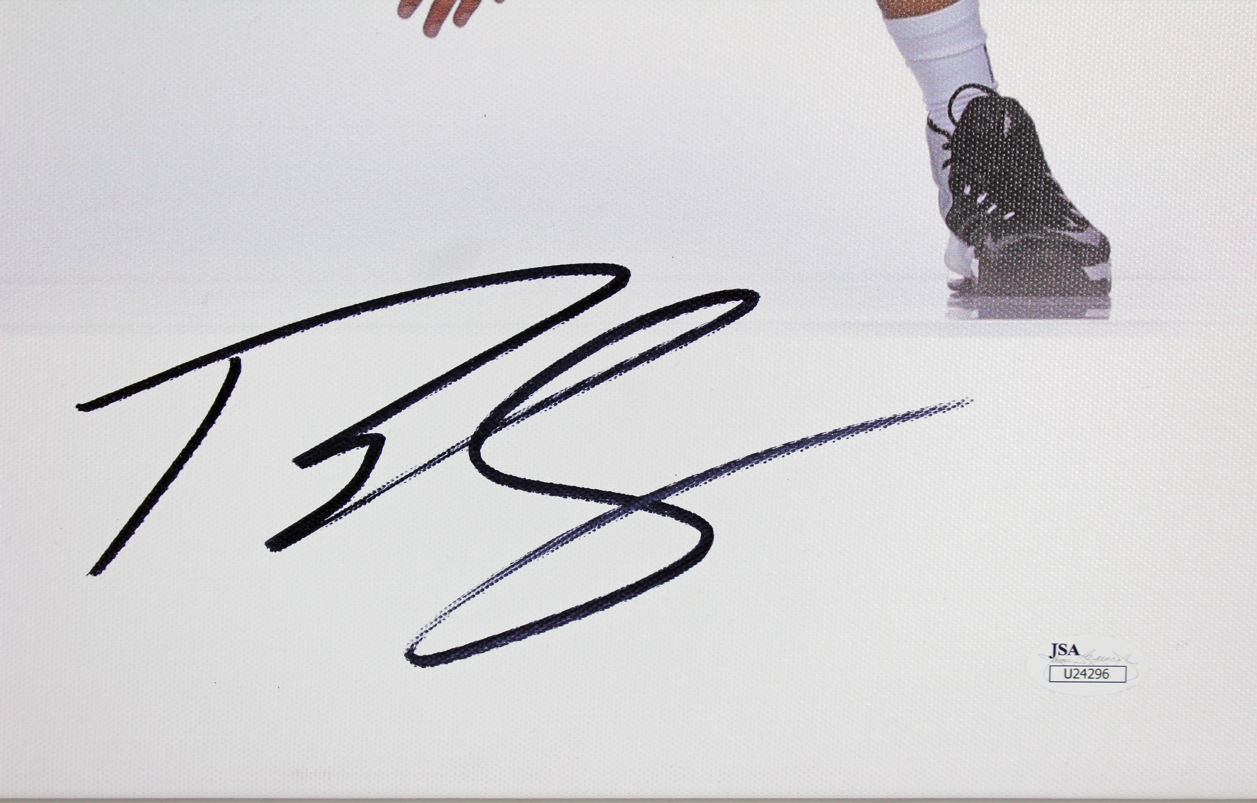 76ers Ben Simmons Authentic Signed 16x20 Canvas Autographed JSA #U24296