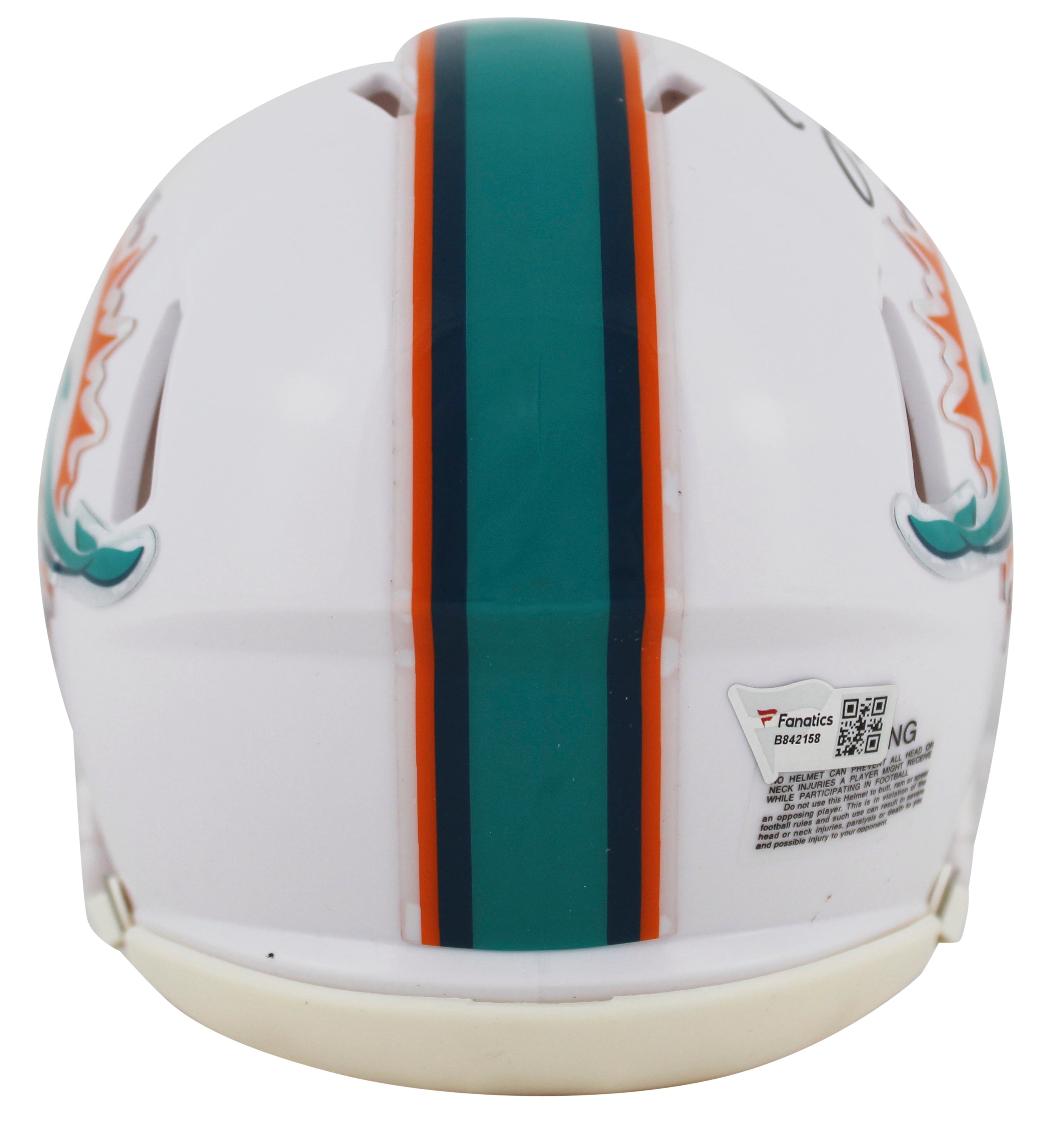 Dolphins Jaylen Waddle Authentic Signed Speed Mini Helmet Autographed Fanatics