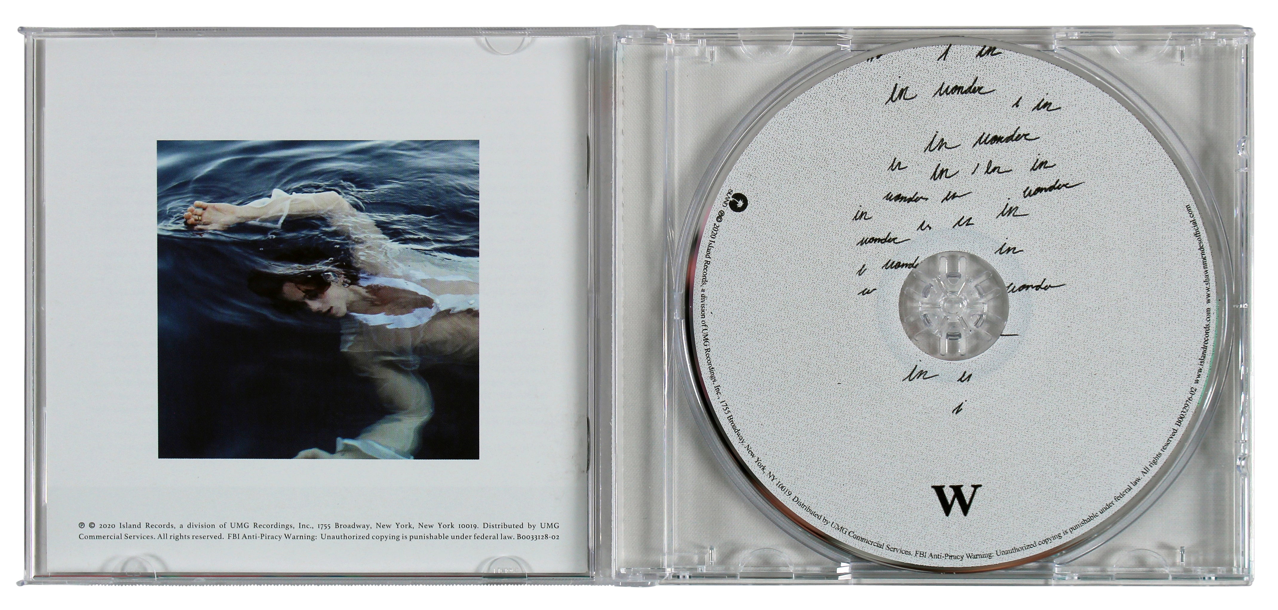 Shawn Mendes Authentic Signed Wonder Cd Insert W/ Disk Autographed BAS #BG83269