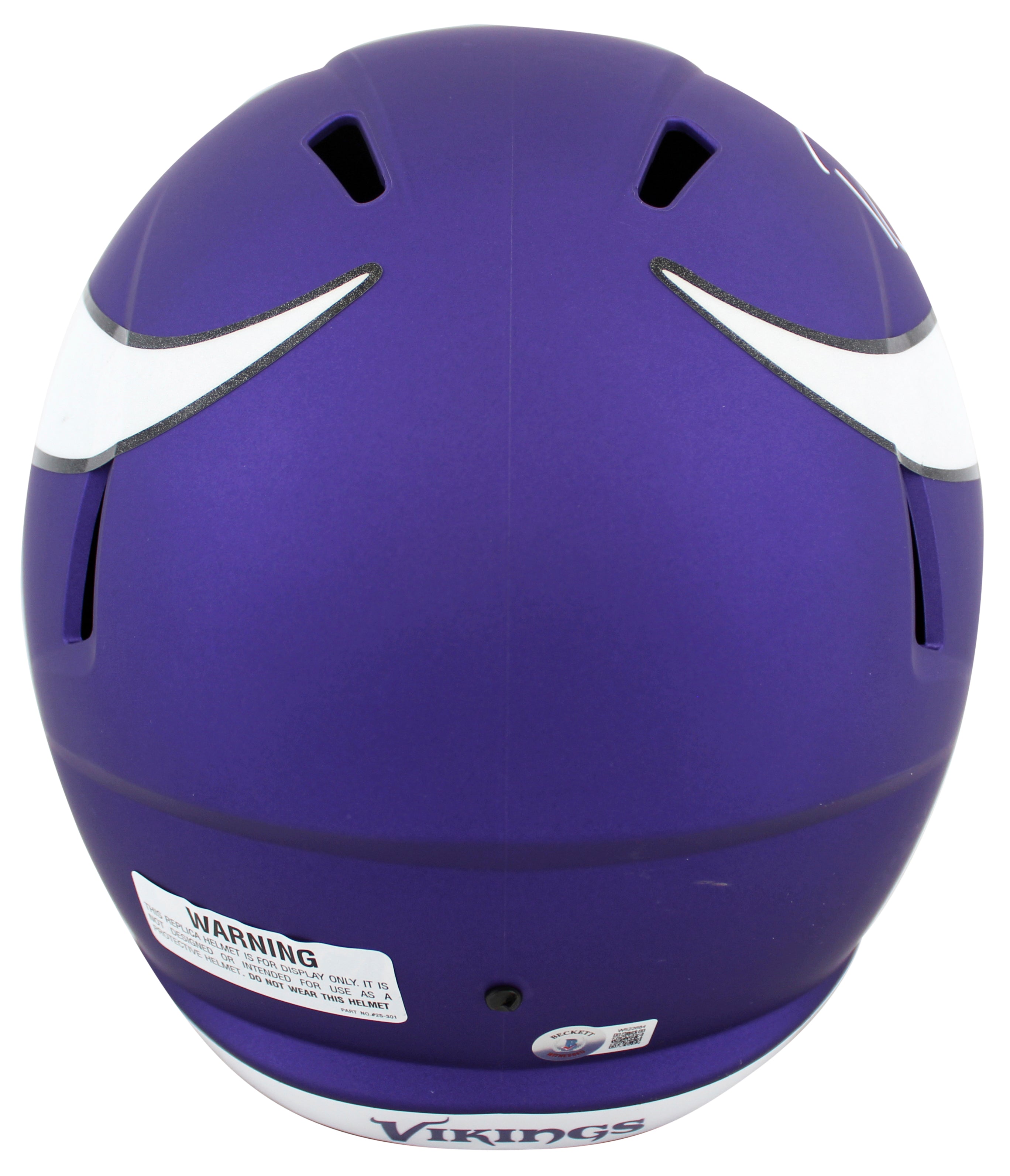 Vikings Randy Moss Authentic Signed Full Size Speed Rep Helmet BAS Witnessed