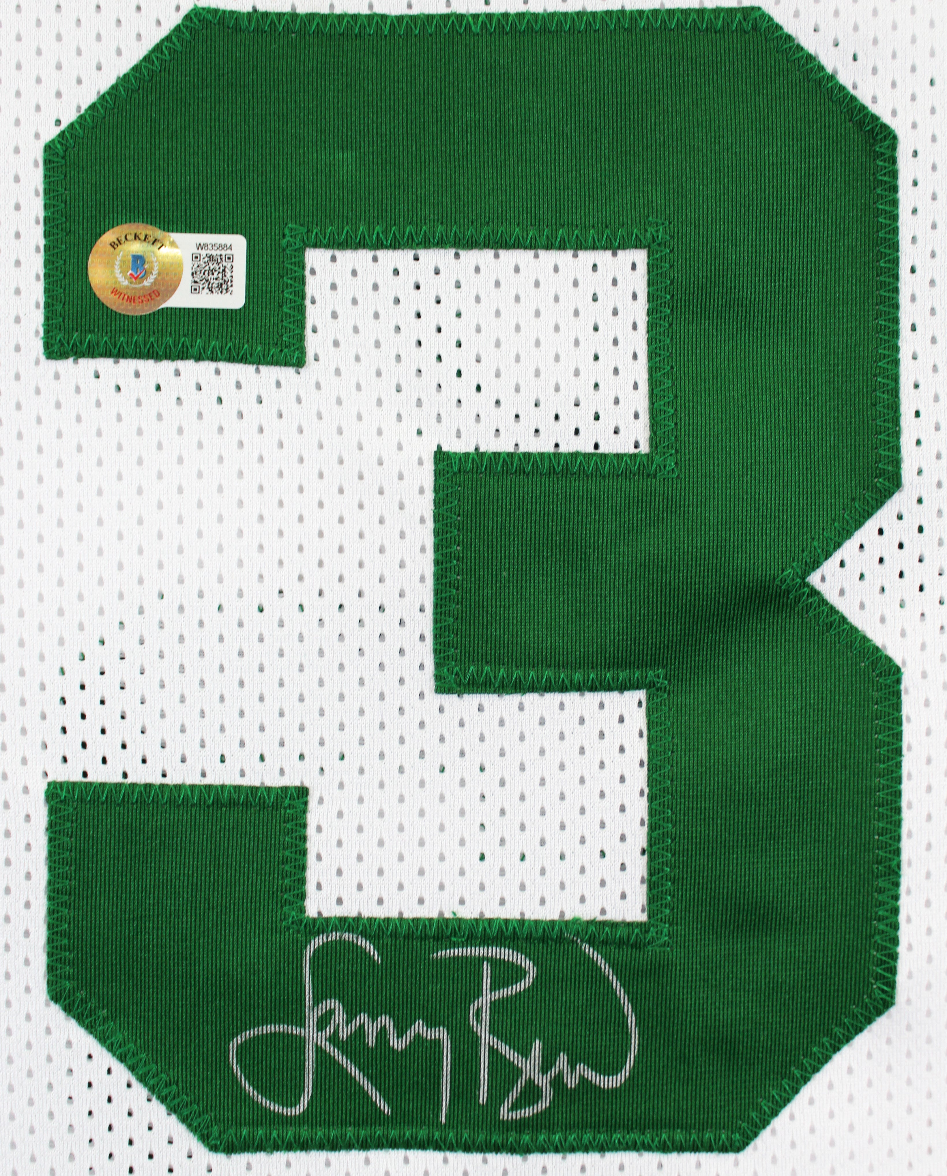 ** HOLIDAY DOORBUSTER ** Larry Bird Authentic Signed White Pro Style Jersey Autographed BAS Witnessed 1