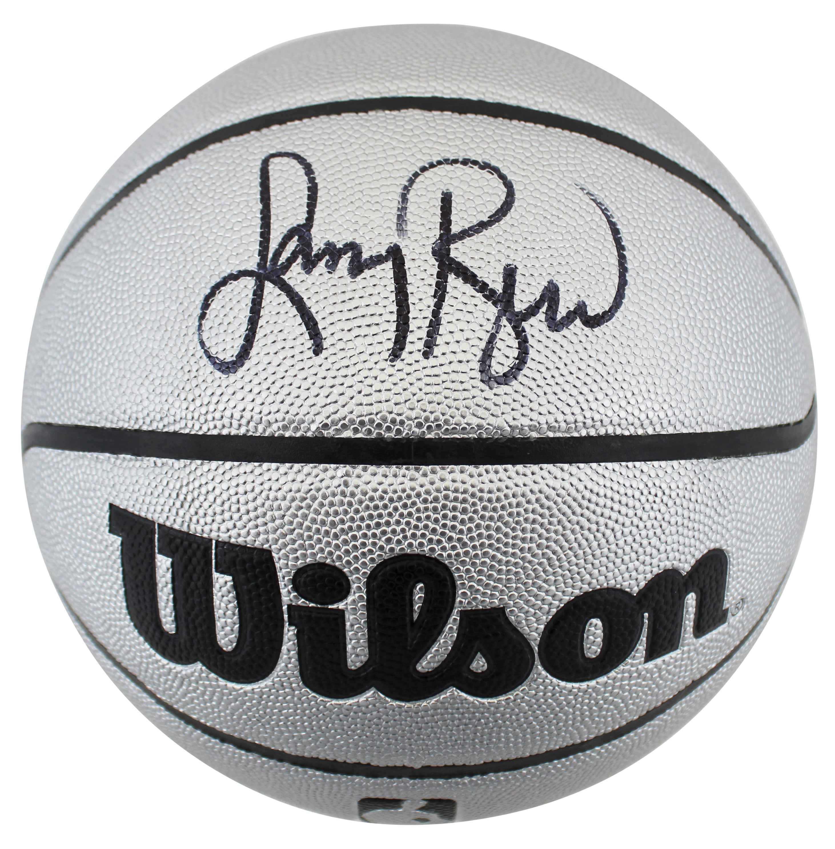 Celtics Larry Bird Signed Wilson Platinum Edition Basketball w/ Case BAS Wit