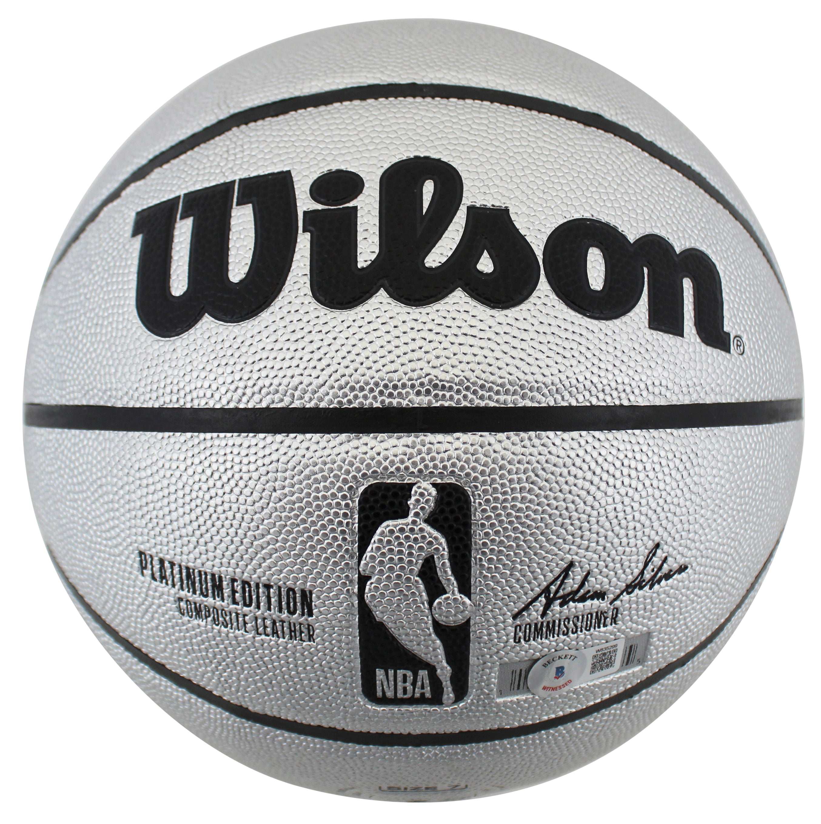 Celtics Larry Bird Signed Wilson Platinum Edition Basketball BAS Witnessed