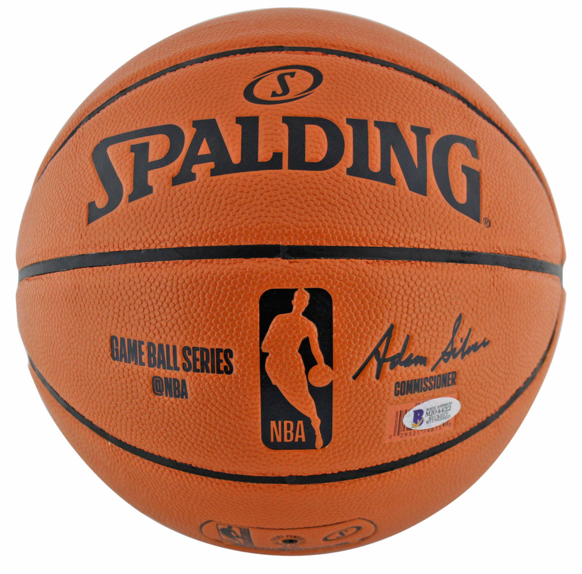 Lakers Magic Johnson Signed Spalding Basketball w/ Black Signature BAS Witnessed