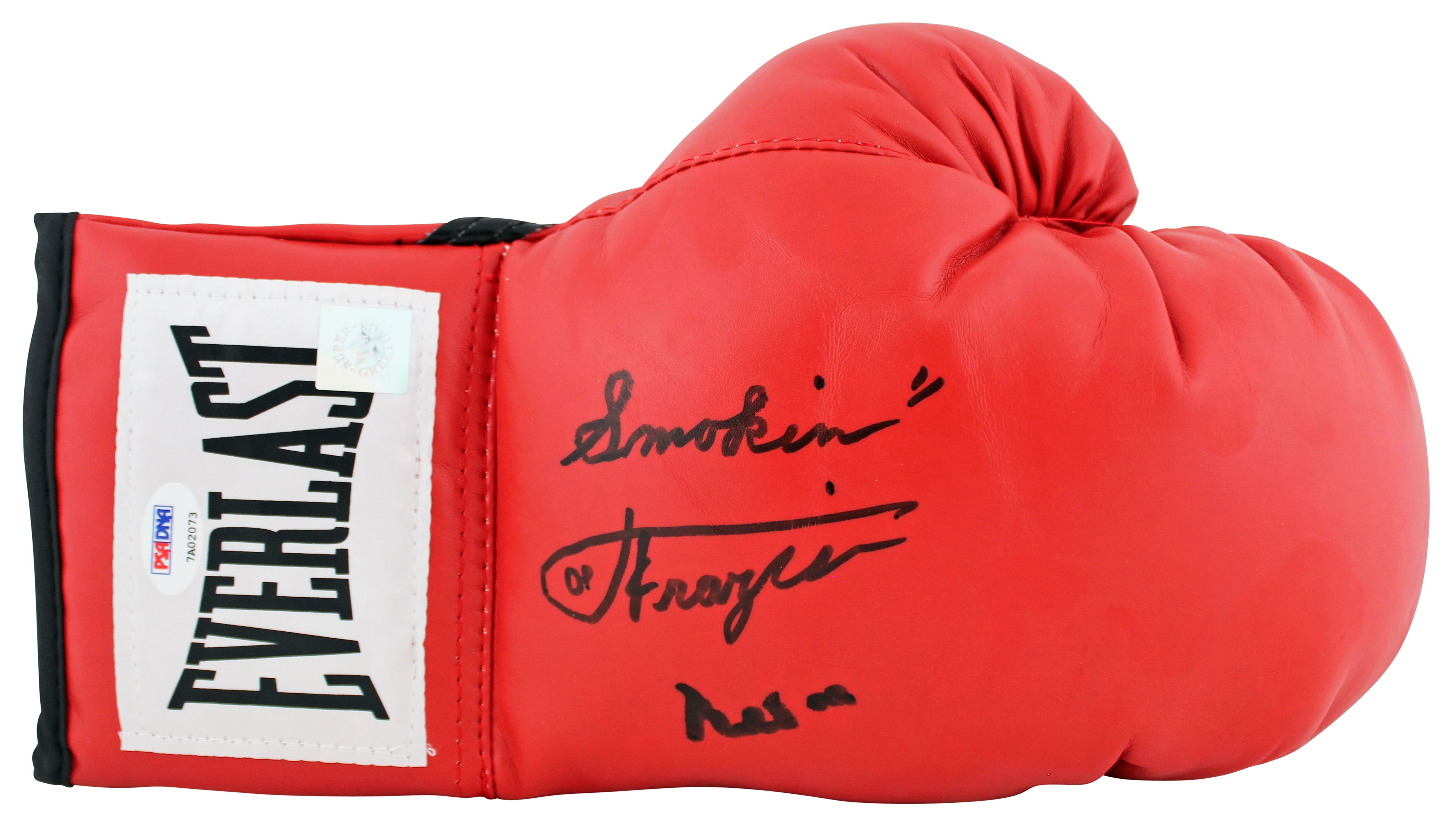 Muhammad Ali & Joe Frazier Signed Red Everlast Boxing Glove PSA/DNA #7A02073