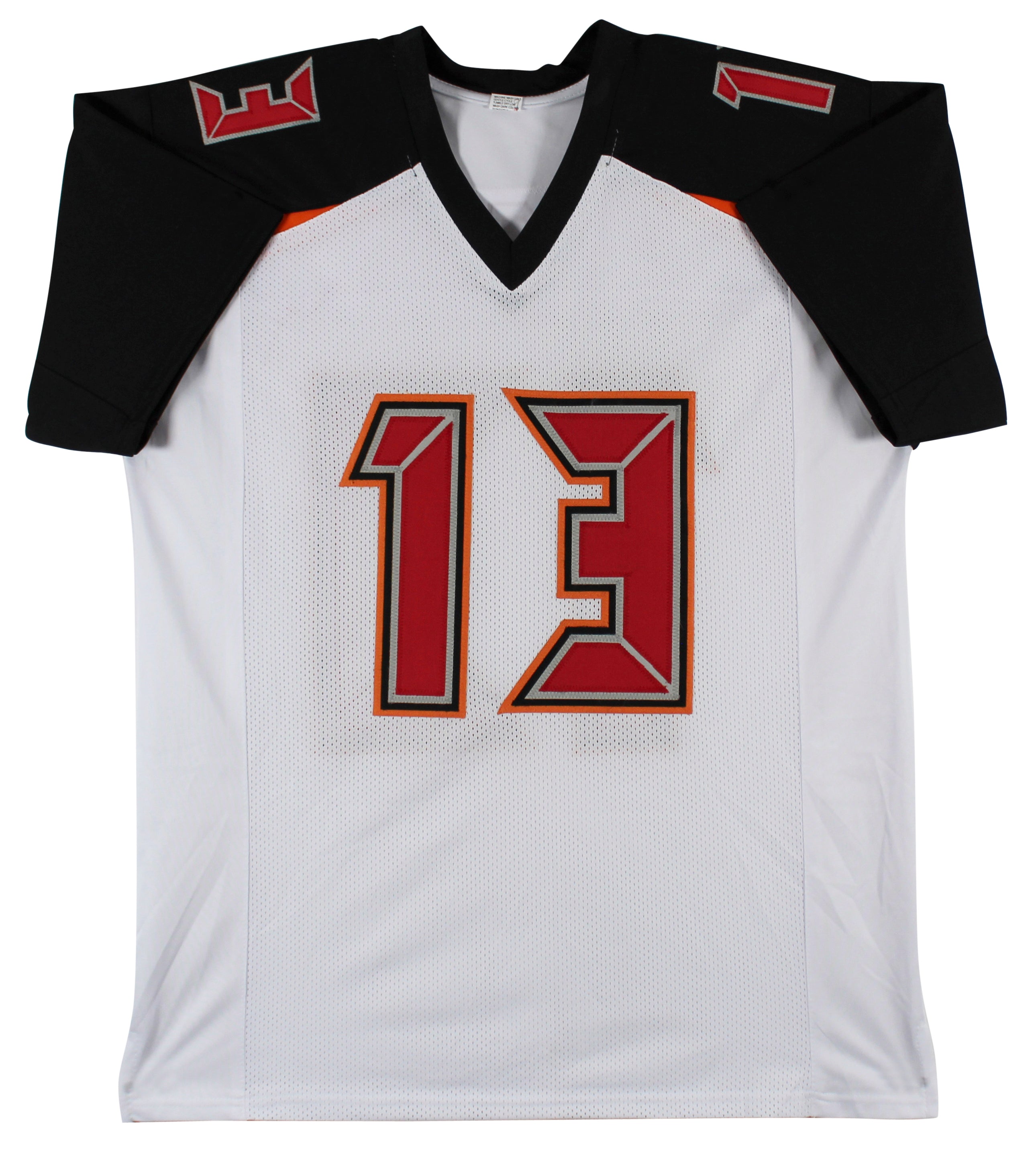 Mike Evans Authentic Signed White Pro Style Jersey w/ Black Sig BAS Witnessed