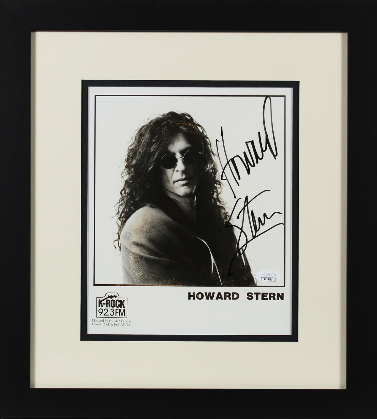 Howard Stern Private Parts Signed 8x10 Framed B&W Promo Photo JSA #AL55195