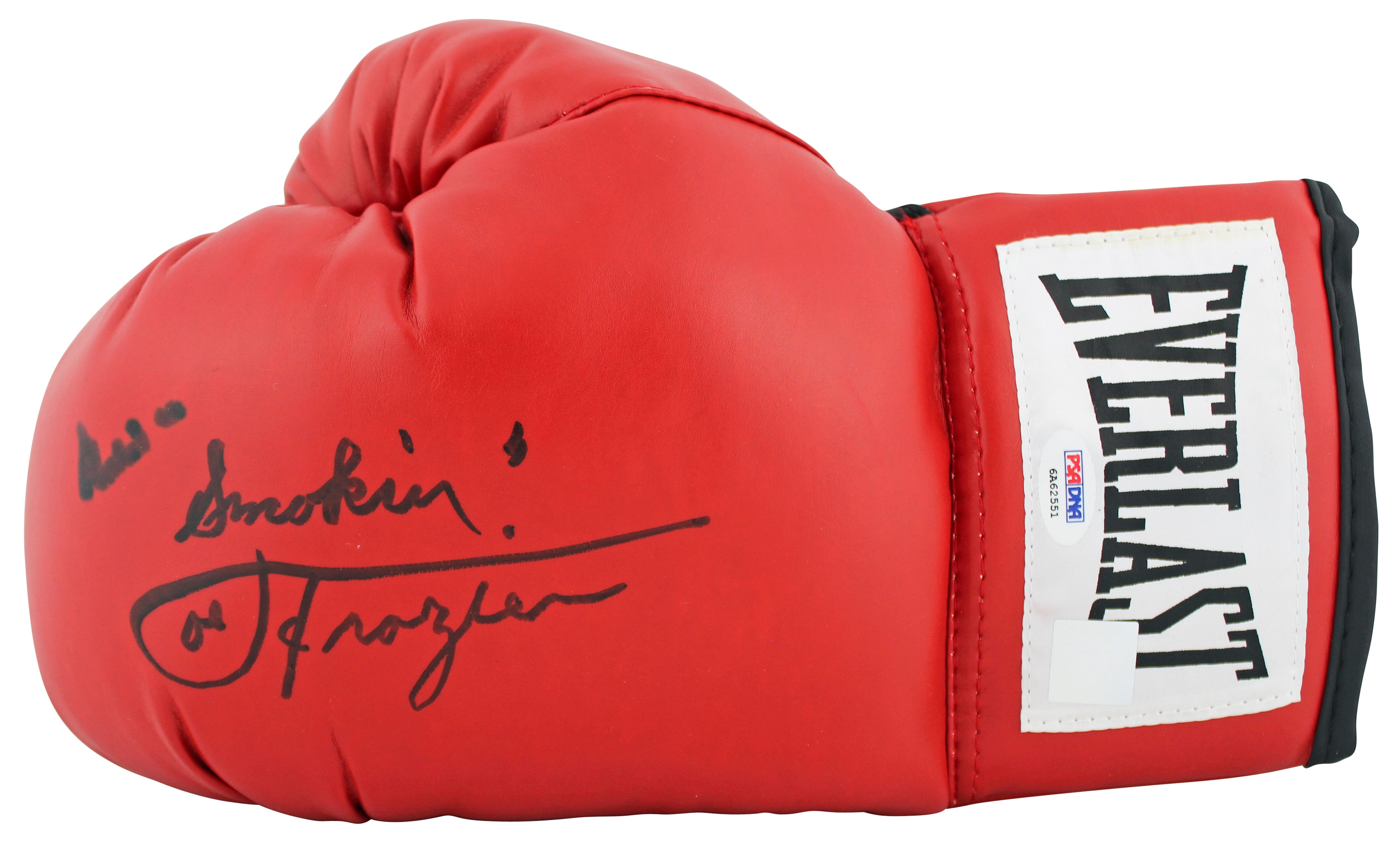 Muhammad Ali & Joe Frazier Signed Red Everlast Boxing Glove PSA/DNA #6A62551