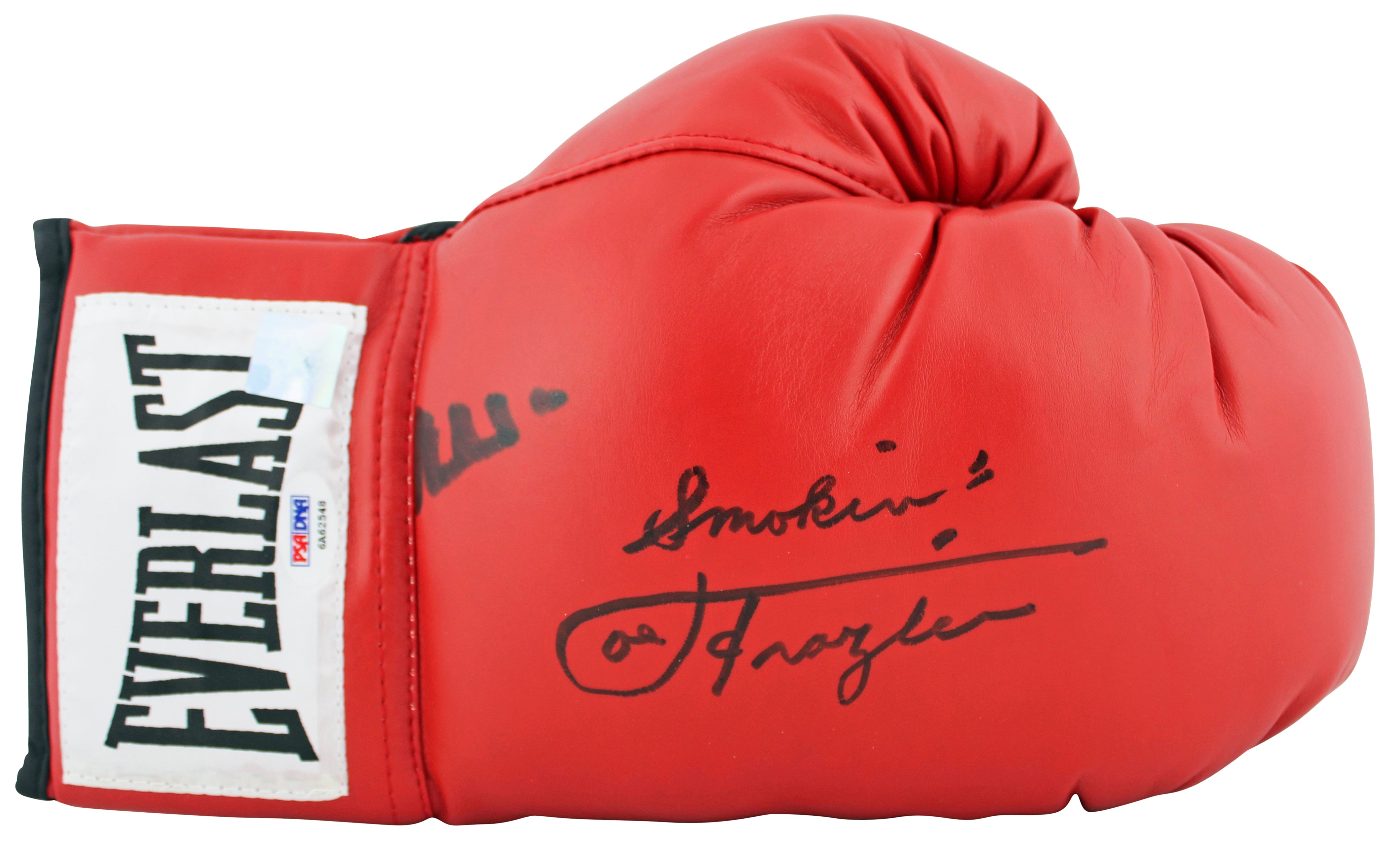 Muhammad Ali & Joe Frazier Signed Red Everlast Boxing Glove PSA/DNA #6A62548