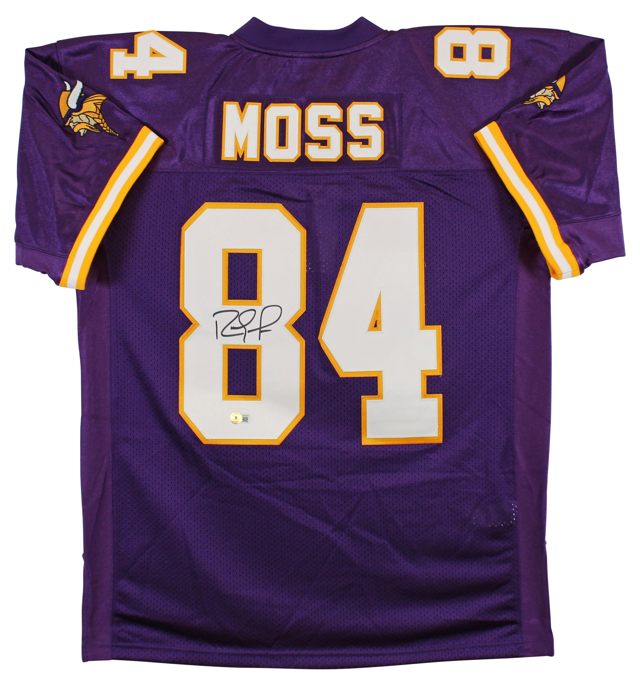 Vikings Randy Moss Authentic Signed Purple 1998 Mitchell & Ness Throwback Jersey BAS Witnessed #W033979