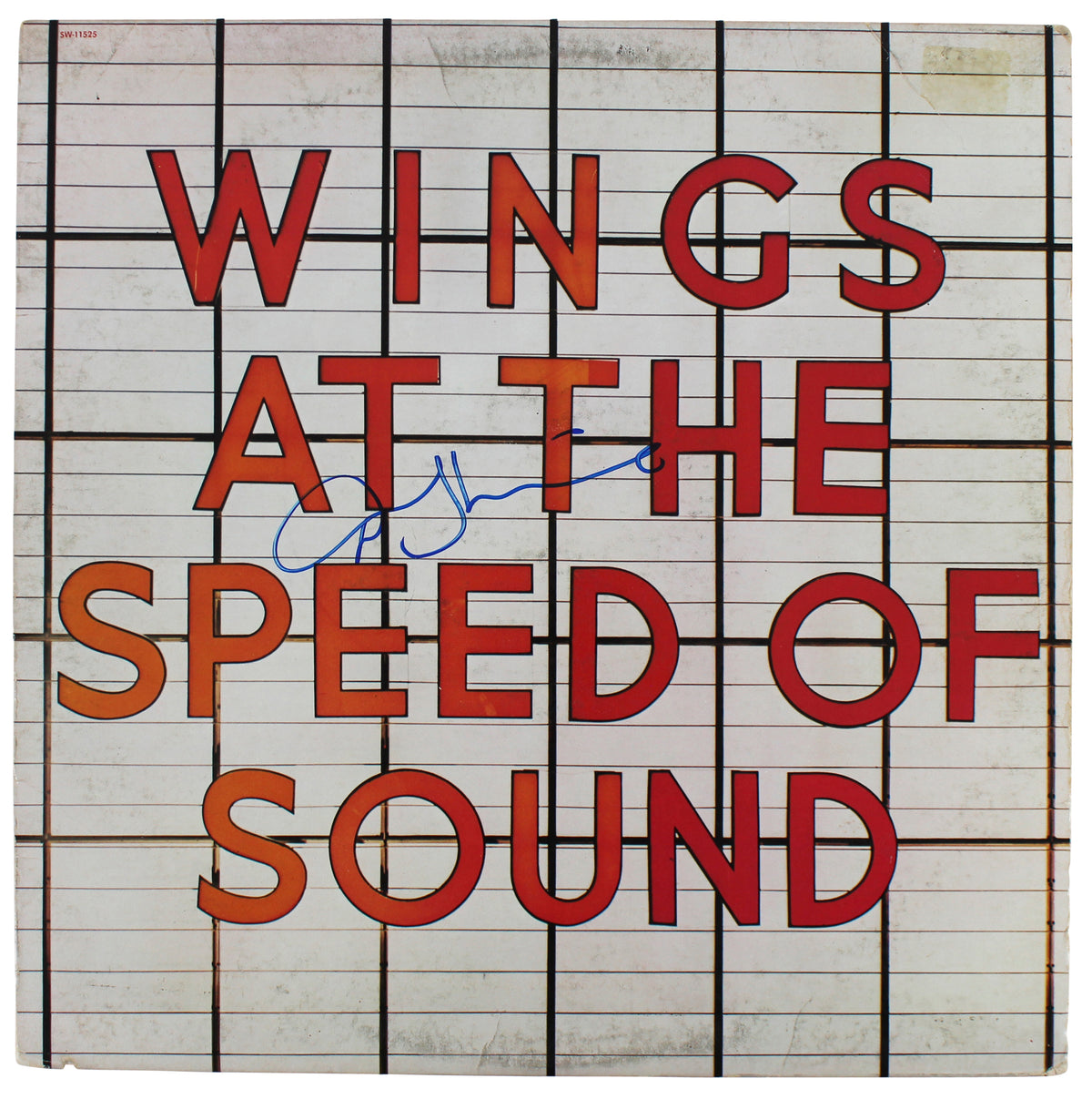 Denny Laine Wings Signed At The Speed Of Sound Album Cover BAS #BG82252