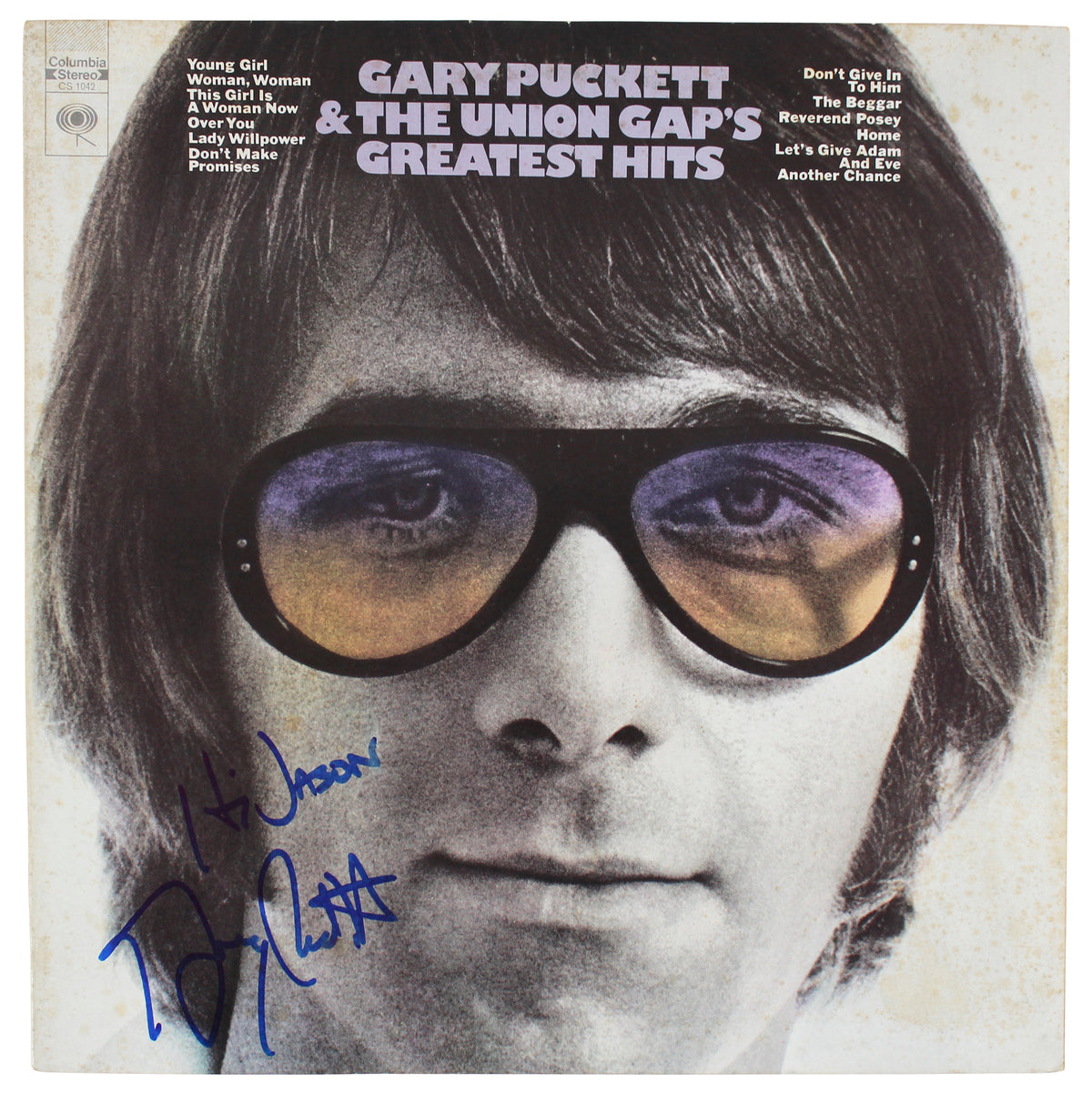 Gary Puckett The Union Gap's Signed Greatest Hits Album Cover BAS #BG82253