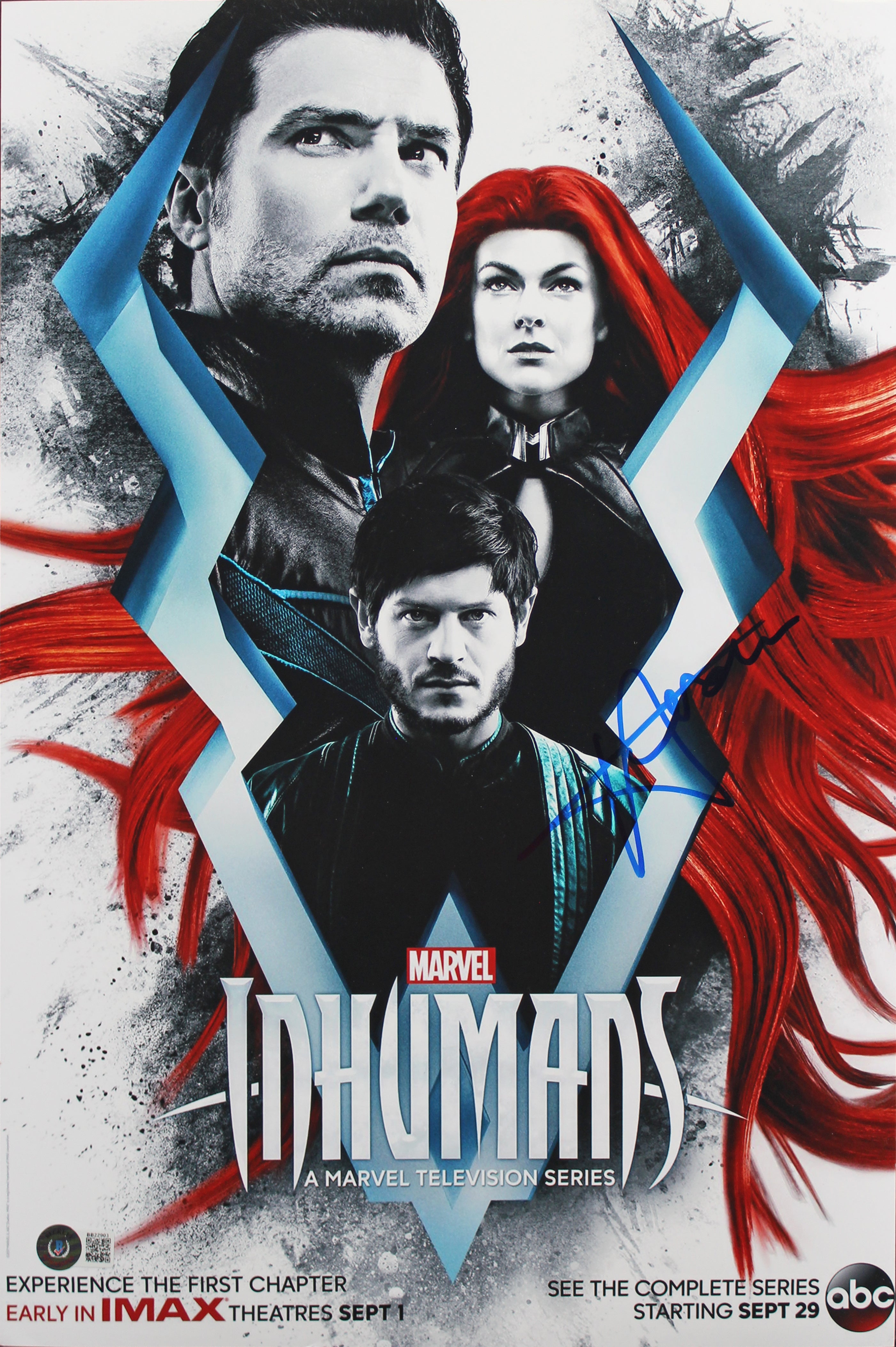 Serinda Swan Marvel's Inhumans Authentic Signed 12x18 Photo BAS #BB22903