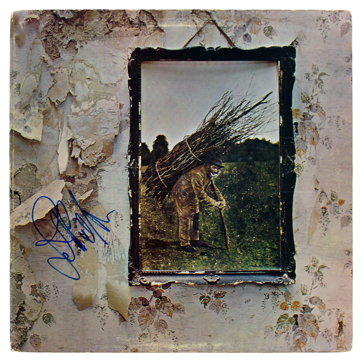 John Paul Jones Signed Led Zeppelin IV Album Cover W/ Vinyl BAS #BG82261