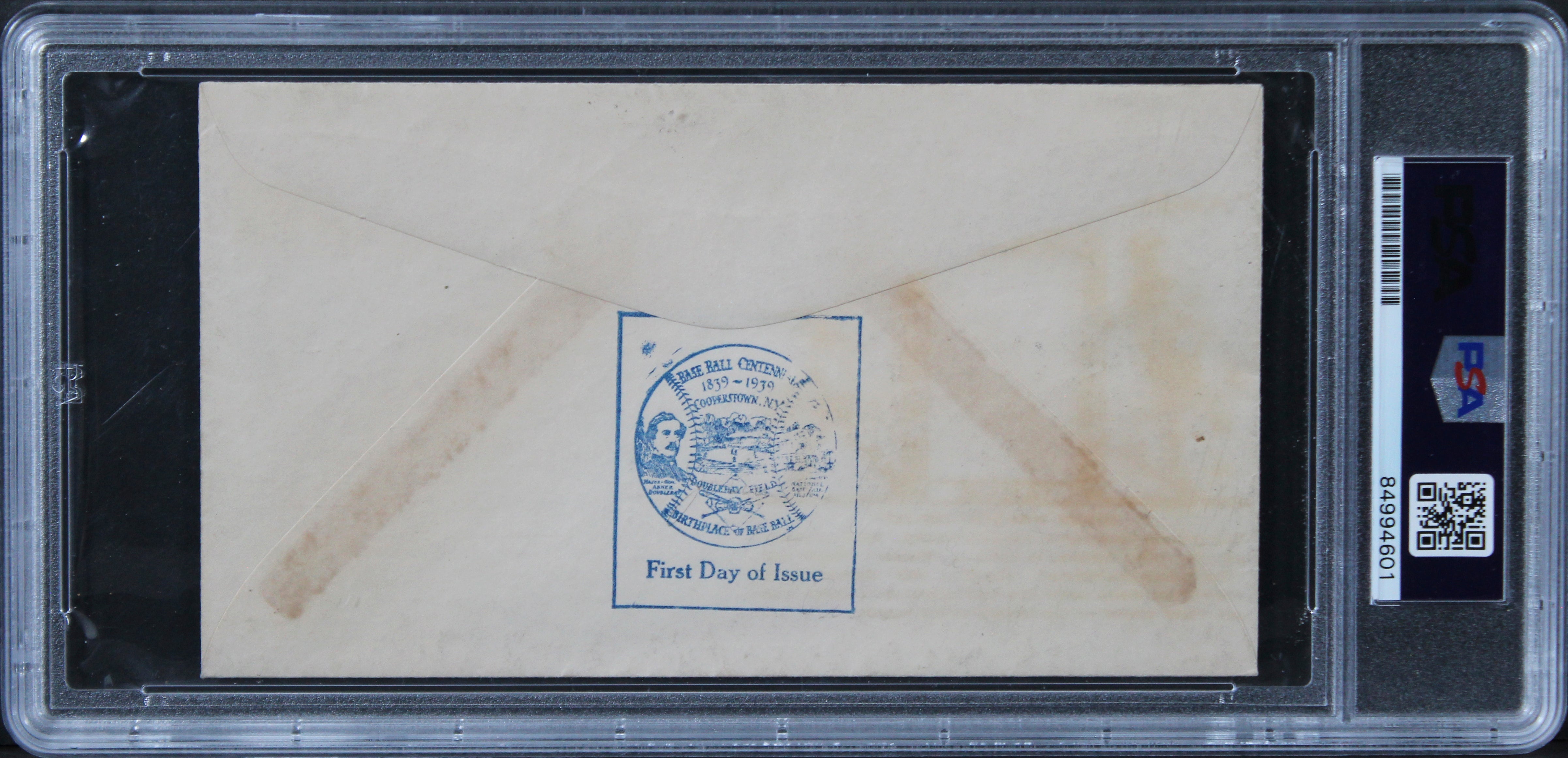 Pirates Honus Wagner Signed Baseball's 100th An 1939 First Day Cover PSA Slabbed