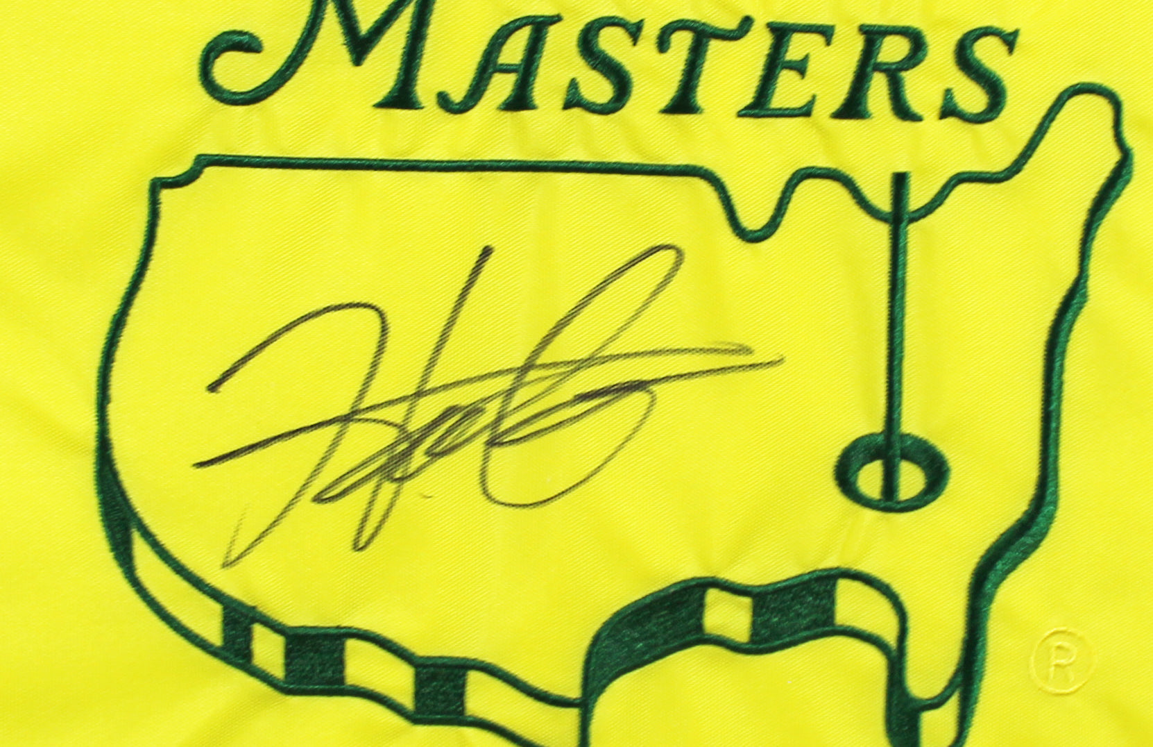 Hideki Matsuyama Authentic Signed & Framed 2021 Masters Pin Flag BAS #AD64159