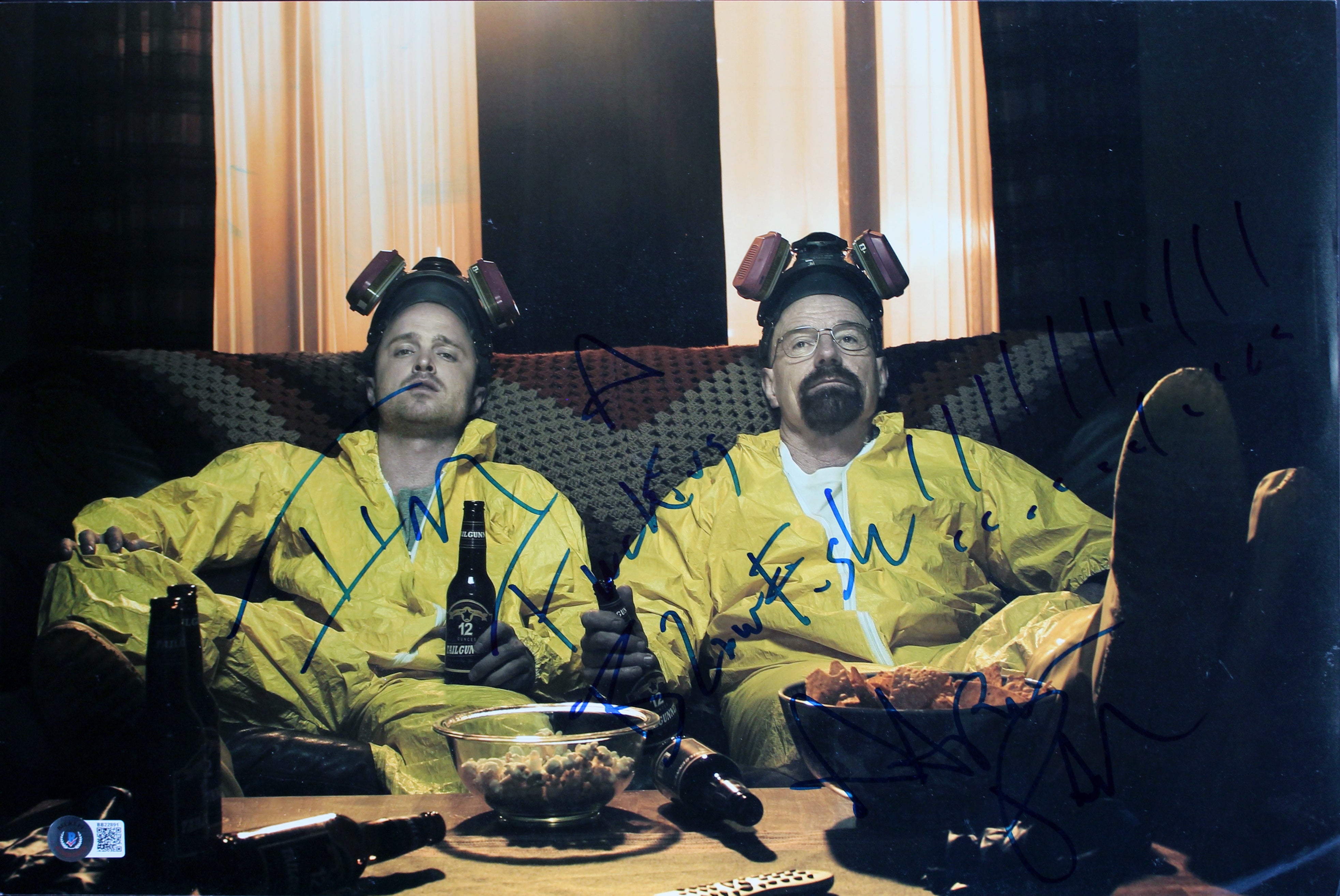 Aaron Paul Breaking Bad Authentic Signed 12x18 Photo Autographed BAS #BB22891