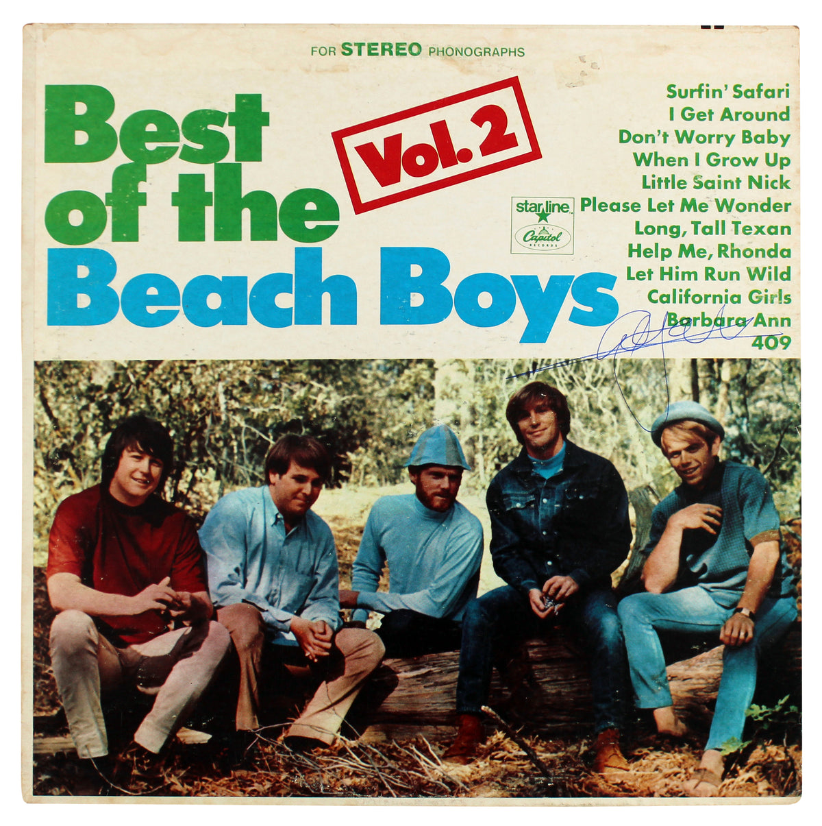 Al Jardine Authentic Signed Best Of Beach Boys Vol. 2 Album Cover BAS #BG82267