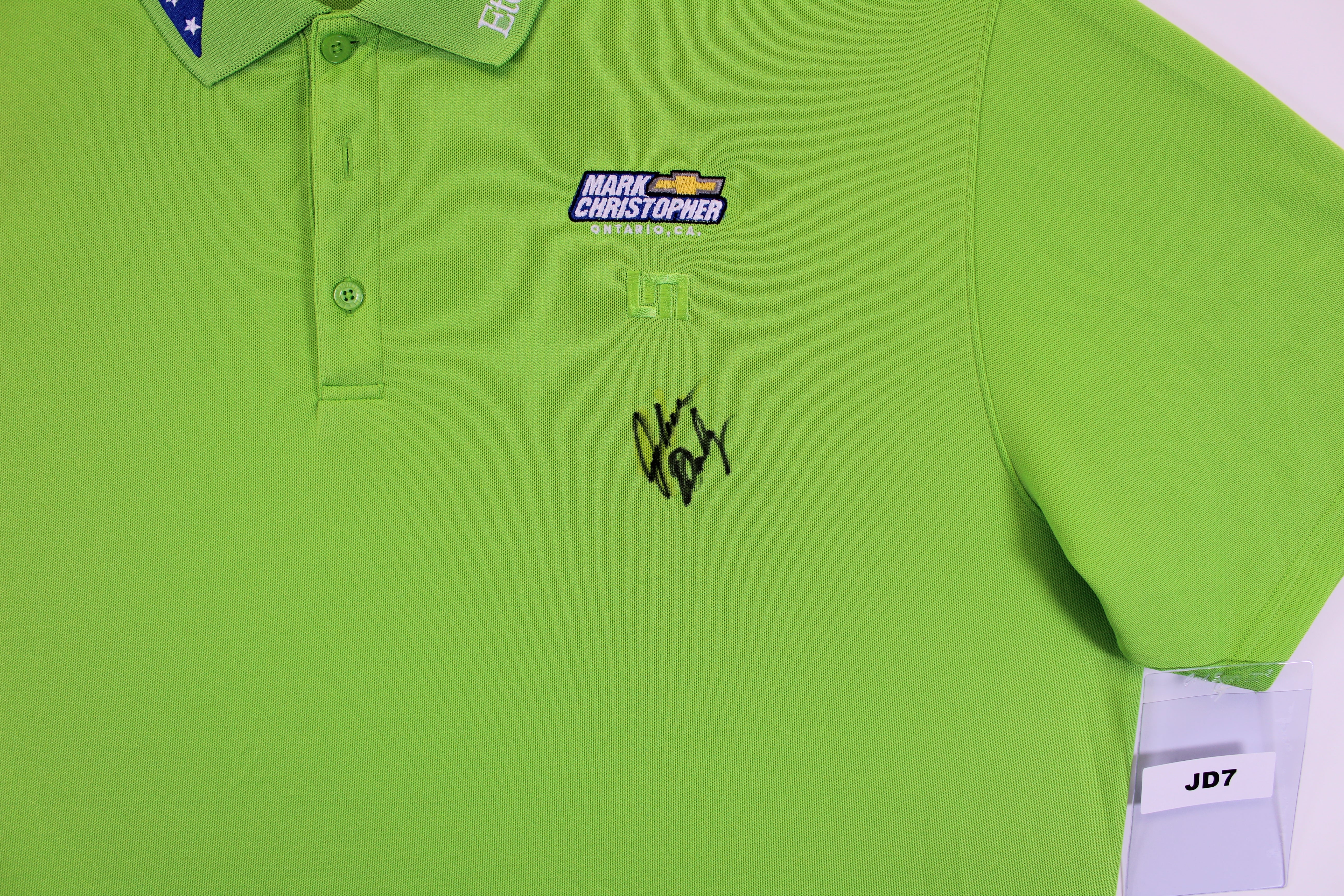 John Daly Authentic Signed Match Worn Green Loudmouth Polo Shirt BAS #JD7BH00373