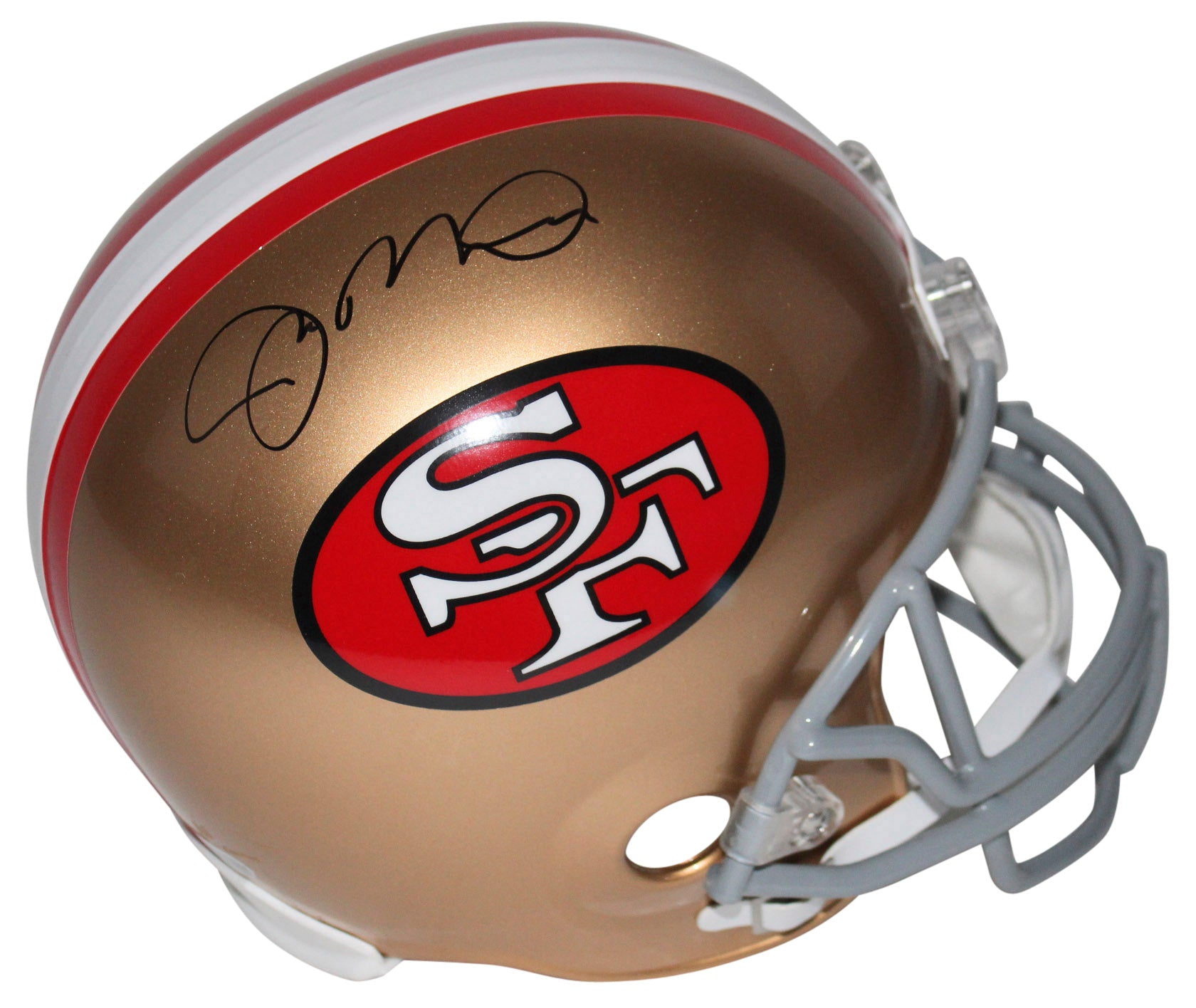 49ers Joe Montana Authentic Signed Full Size Rep Helmet BAS Witnessed