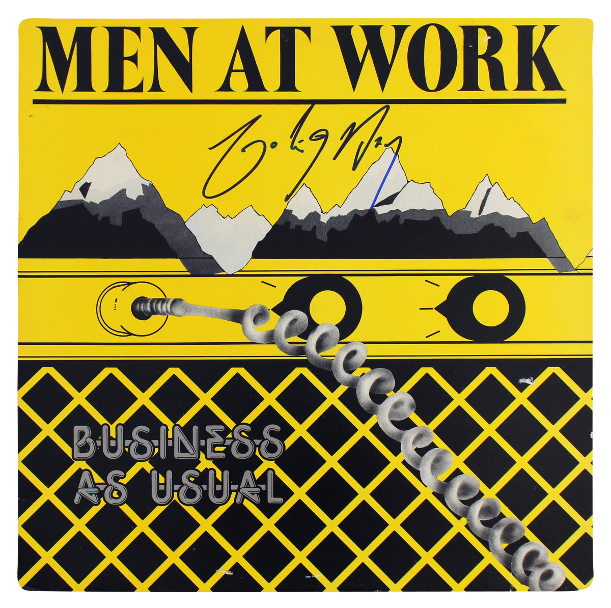 Colin Hay Men At Work Signed Business As Usual Album Cover BAS #BG82262