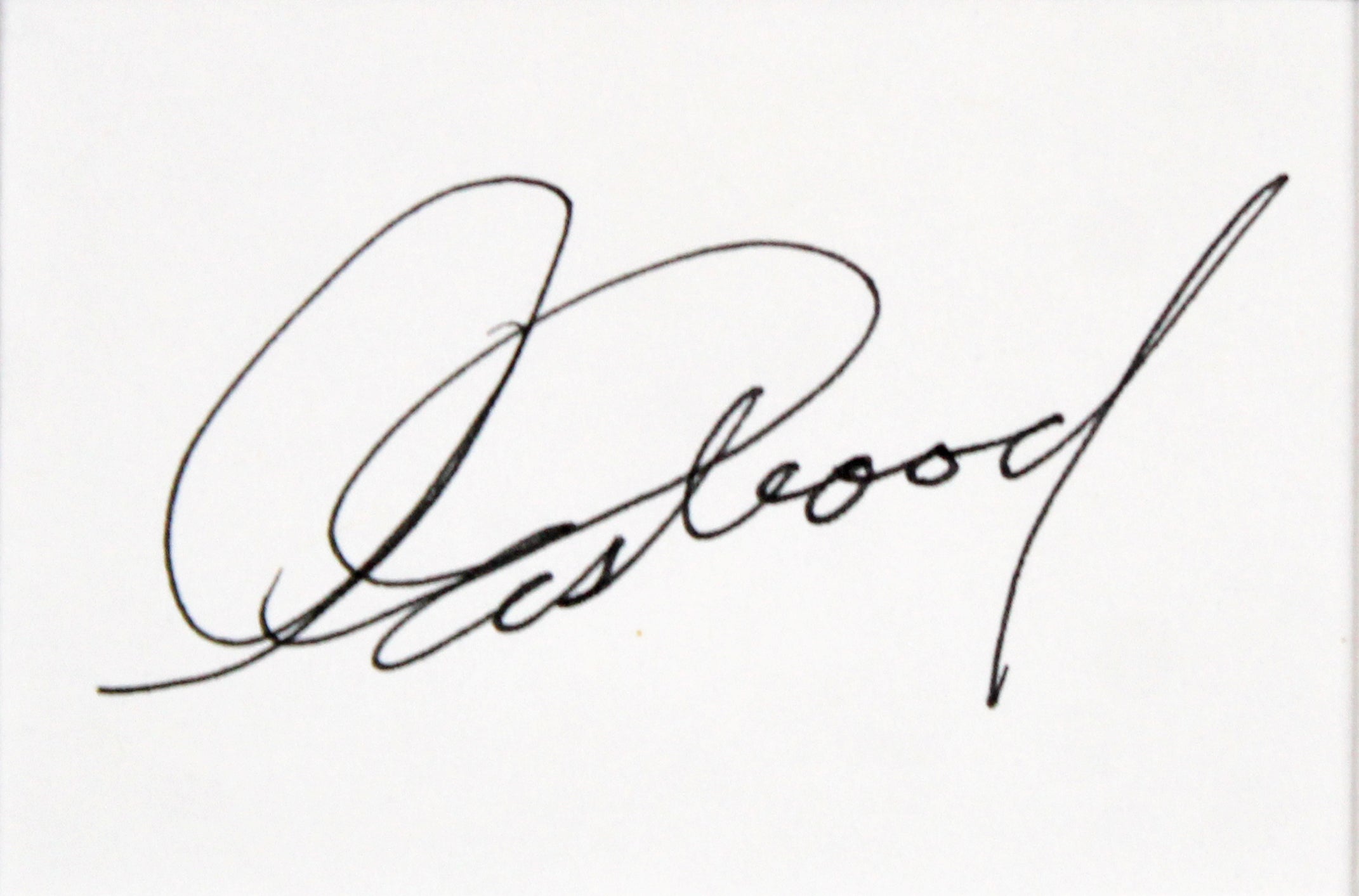 Clint Eastwood Gran Torino Signed 2x3 Cut Signature Framed Display BAS #AD04936