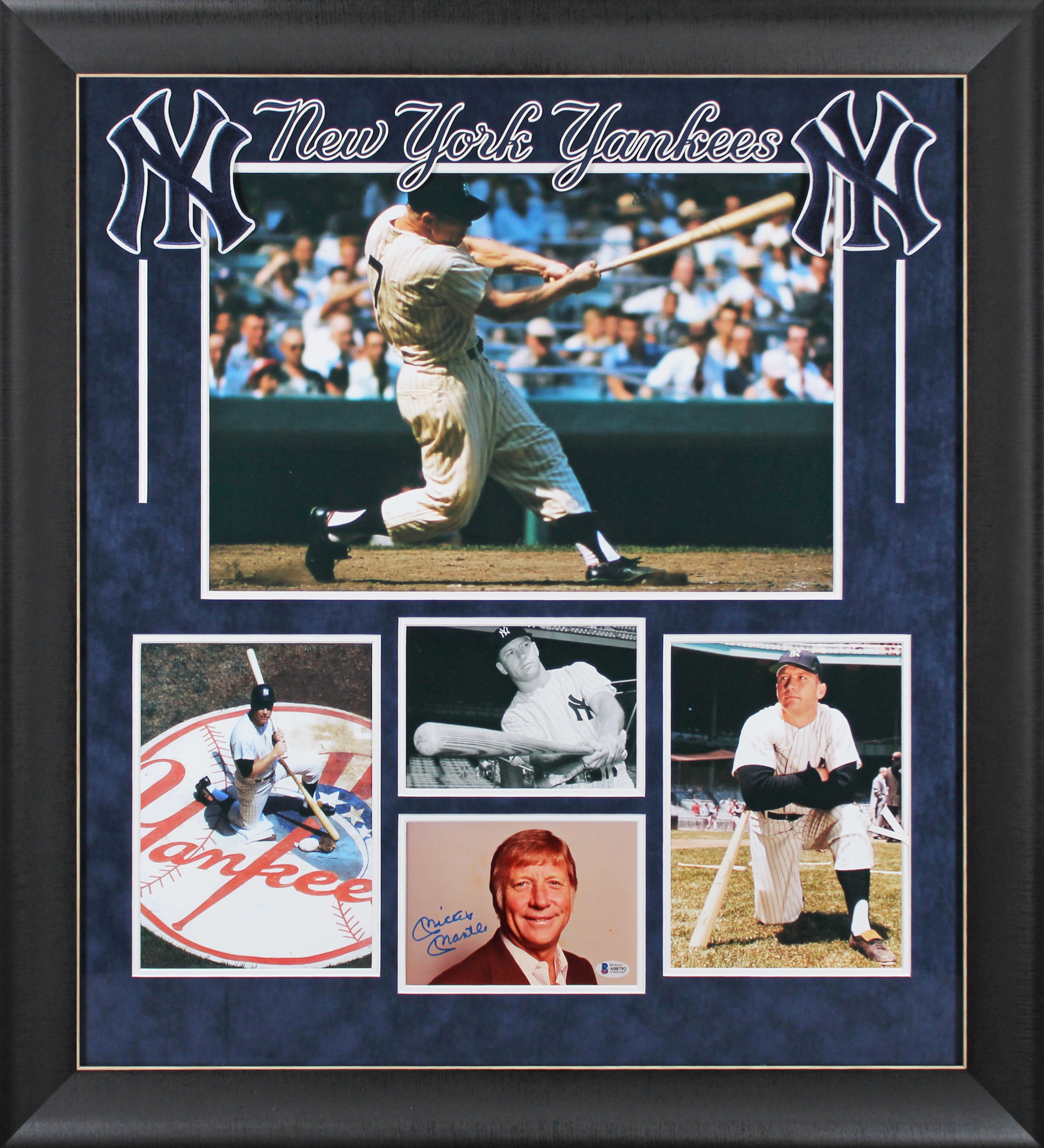 Yankees Mickey Mantle Authentic Signed & Framed 5x7 Photo BAS #A08792