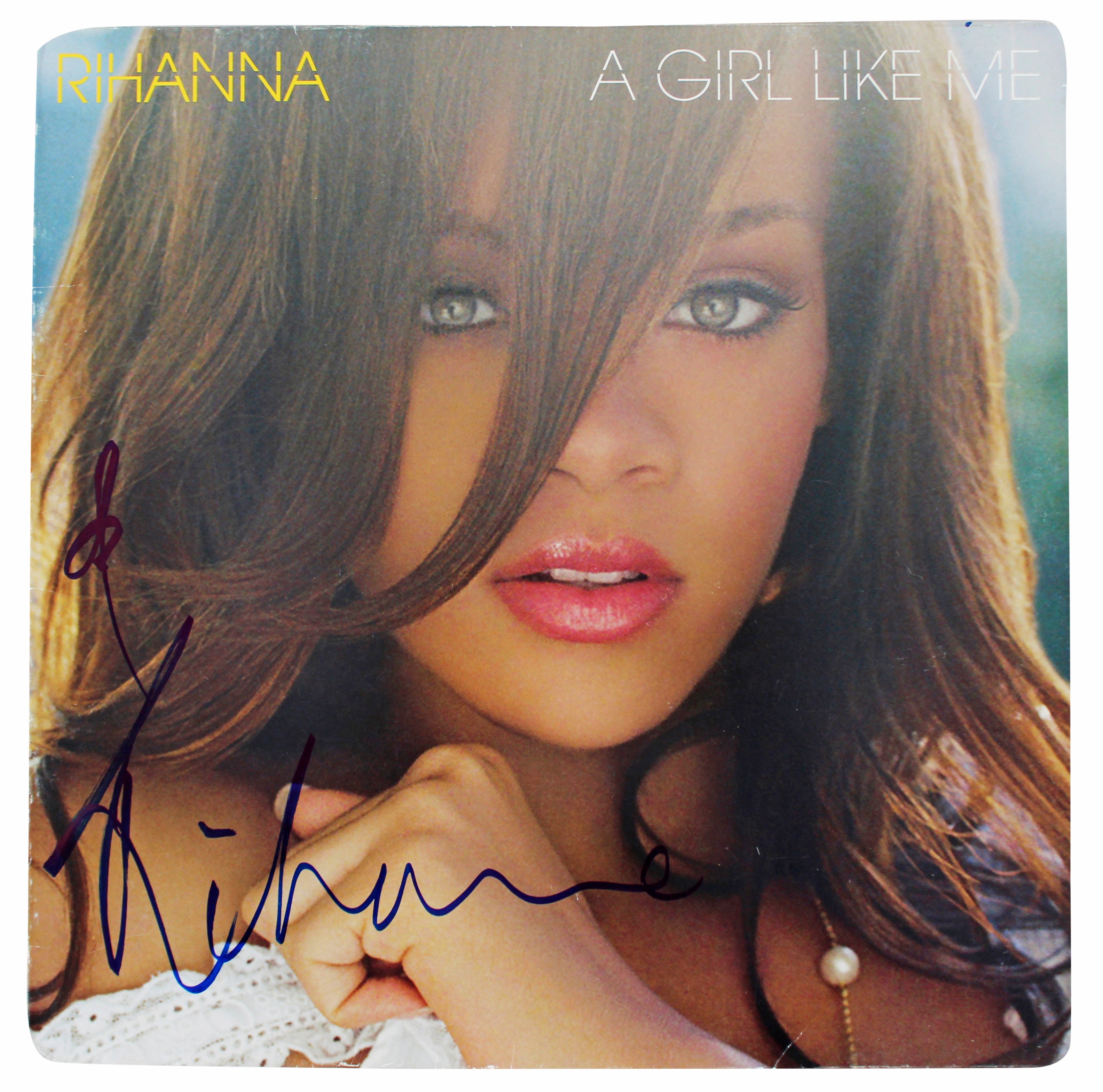 Rihanna Authentic Signed A Girl Like Me Album Cover Autographed BAS #AB72239
