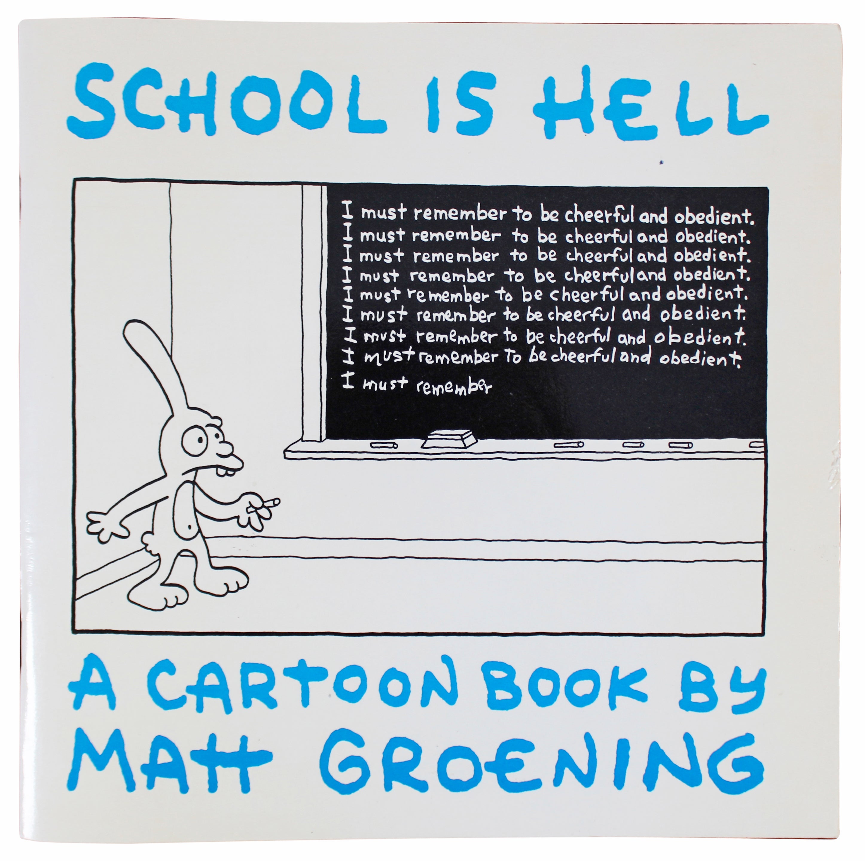 Matt Groening The Simpsons Authentic Signed School Is Hell Book BAS #AD64072