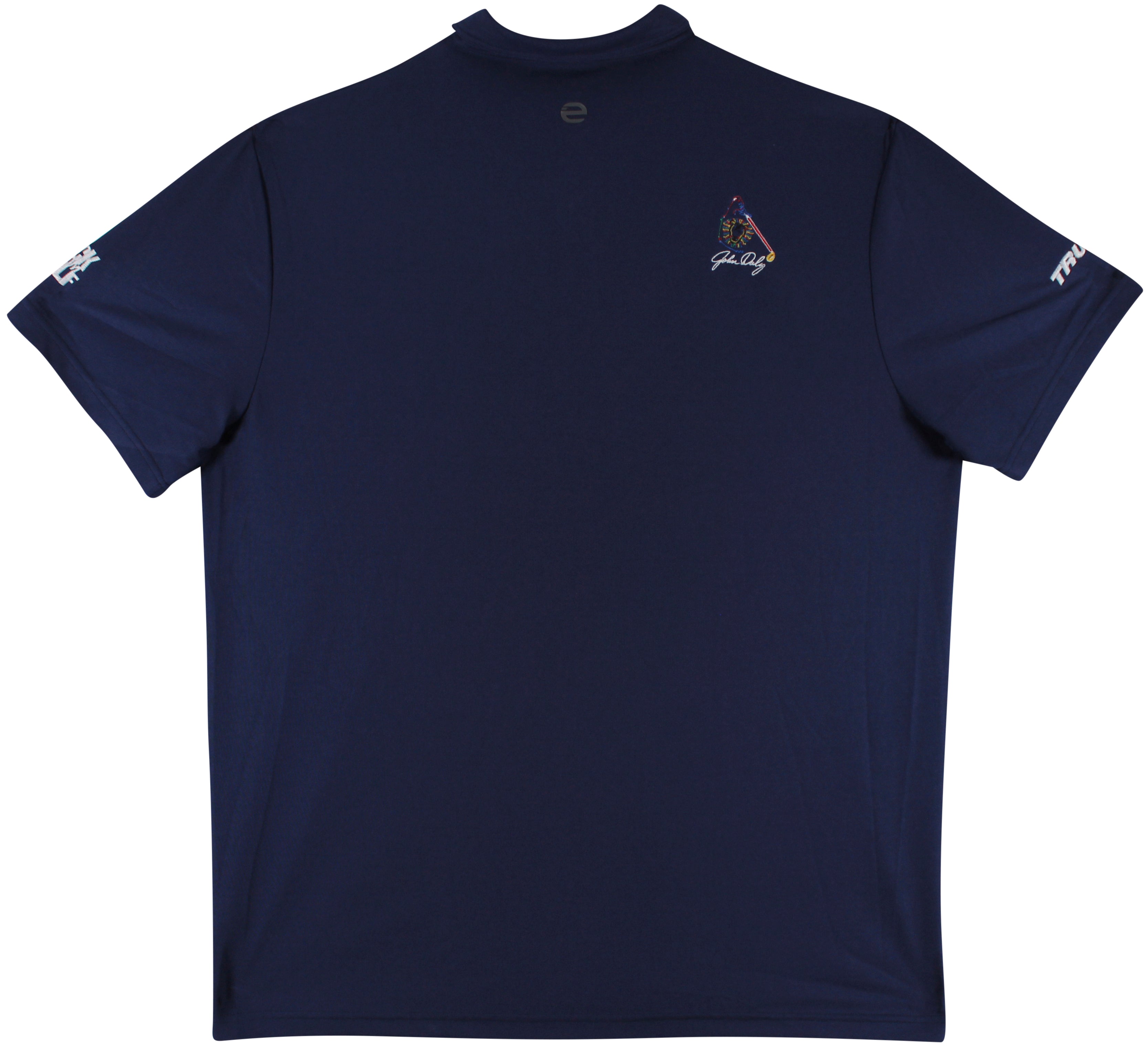 John Daly Authentic Signed Match Worn Blue Etonic Polo Shirt BAS #JD22BH00353