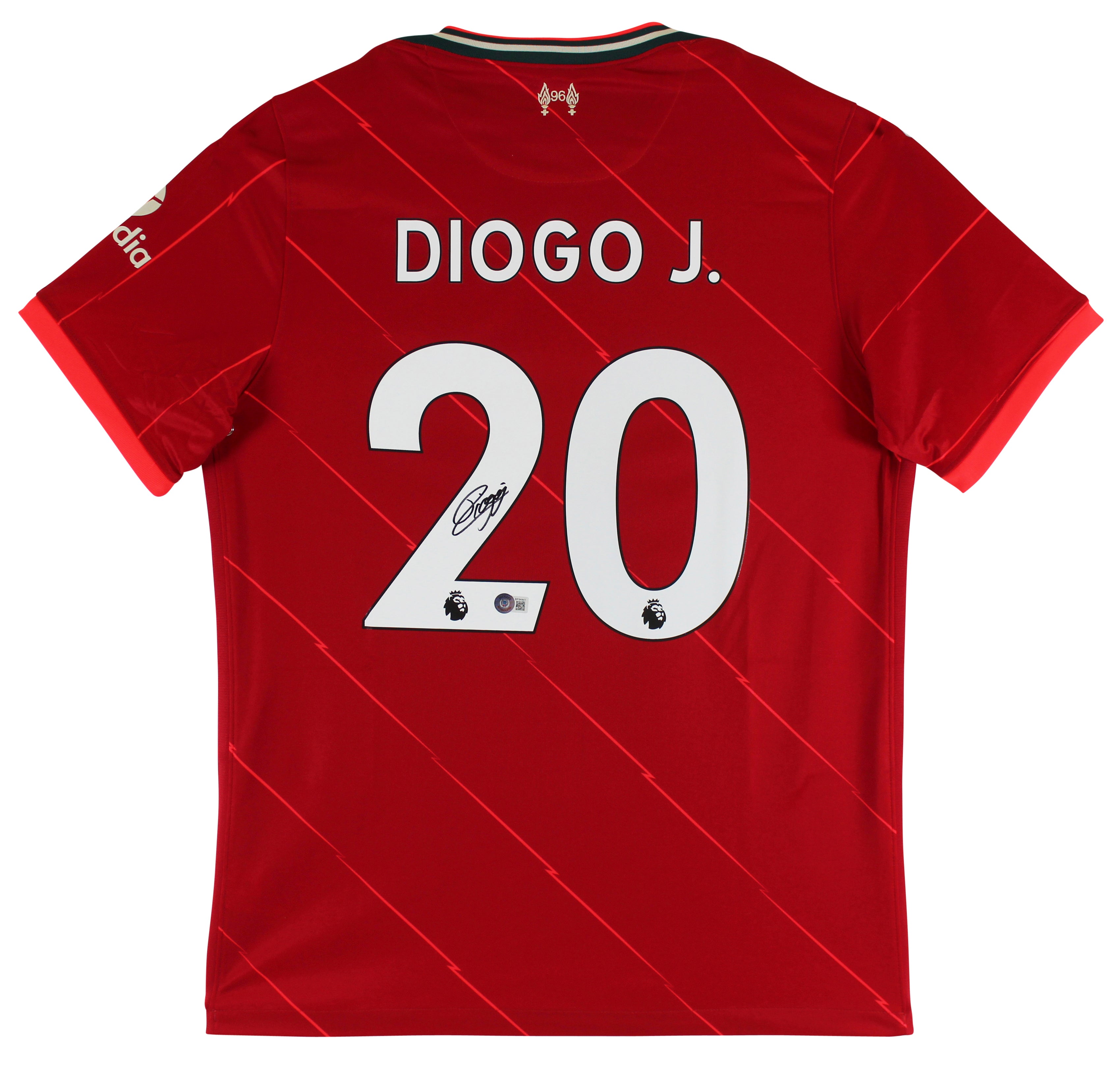 Liverpool FC Diogo Jota Authentic Signed Red Nike Jersey Autographed BAS