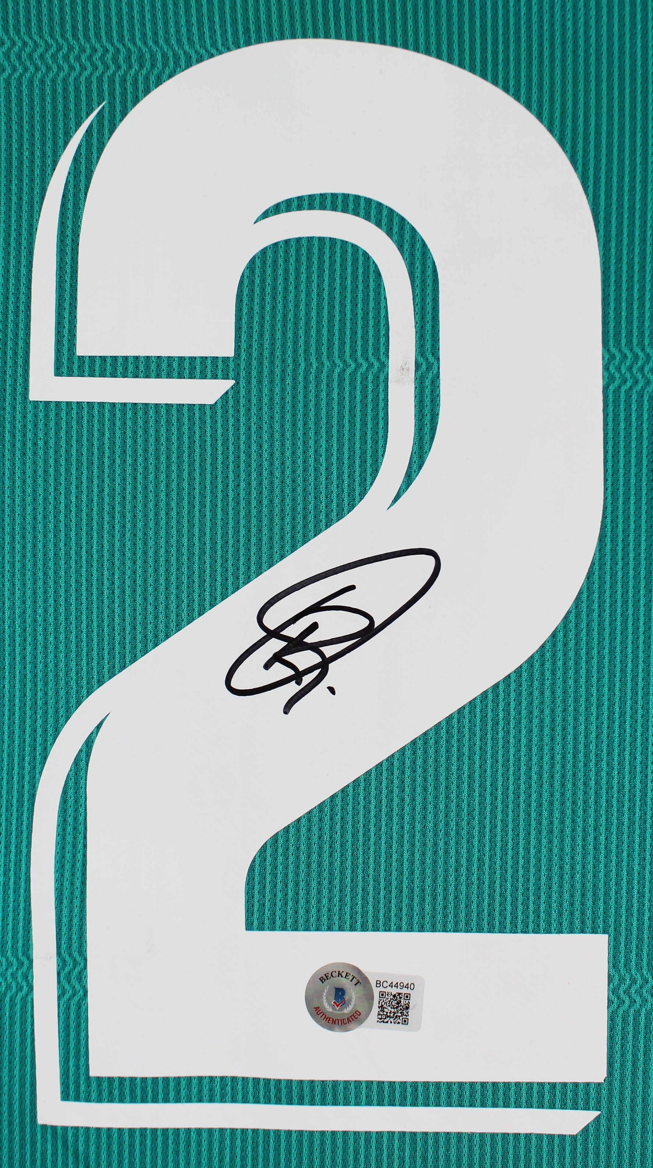 Real Madrid Vincius Viní Jr. Authentic Signed Teal Adidas Jersey Autographed BAS