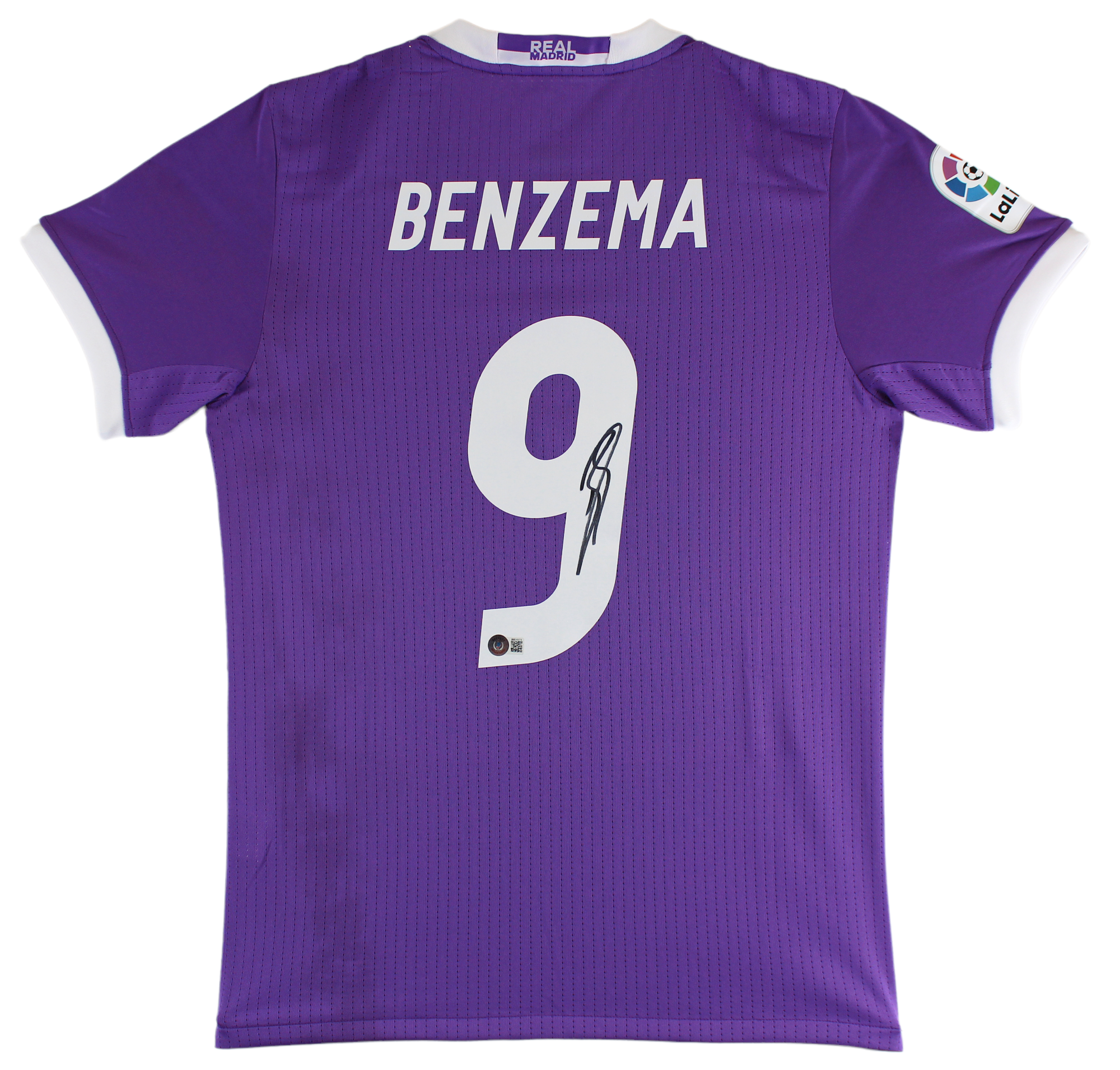 Real Madrid Karim Benzema Authentic Signed Purple Adidas Jersey Autographed BAS