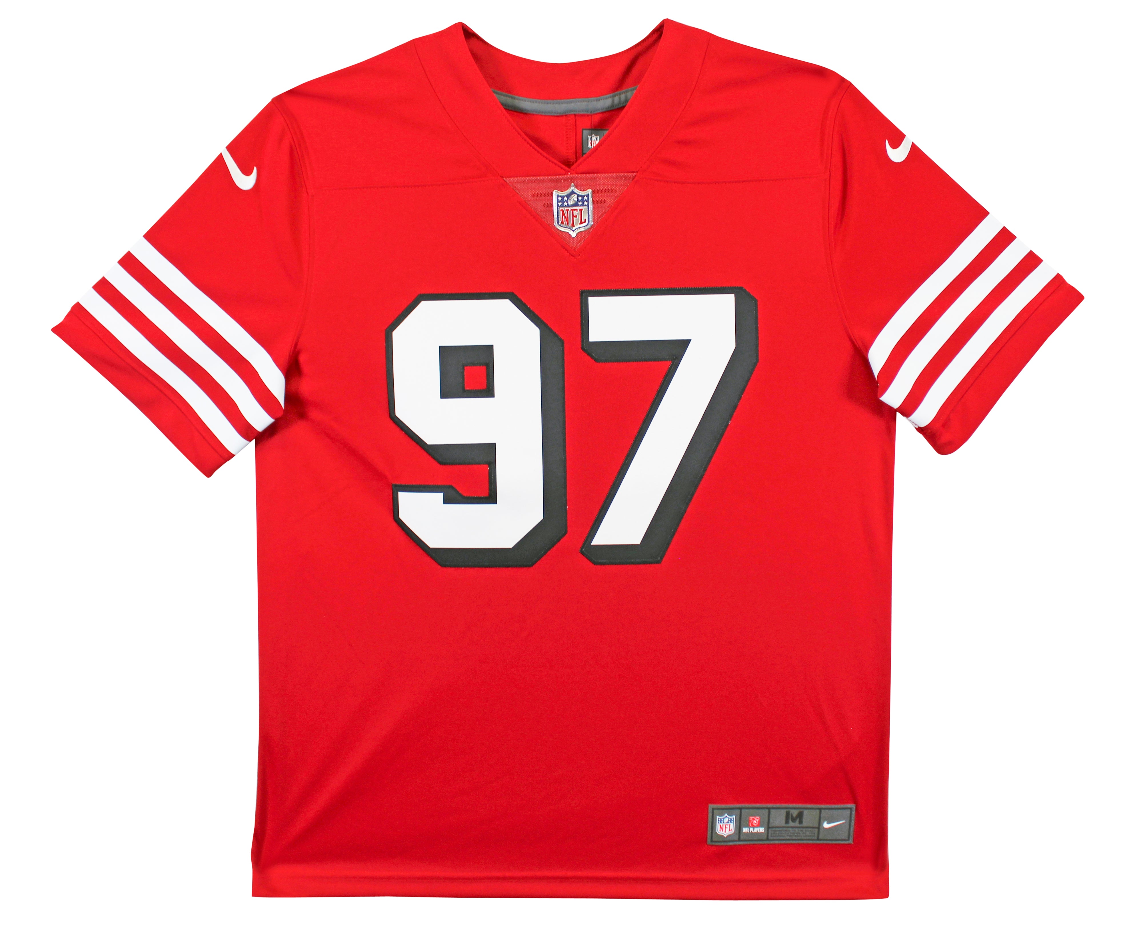 49ers Nick Bosa Authentic Signed Red Nike Elite Jersey BAS Witnessed #1W866966