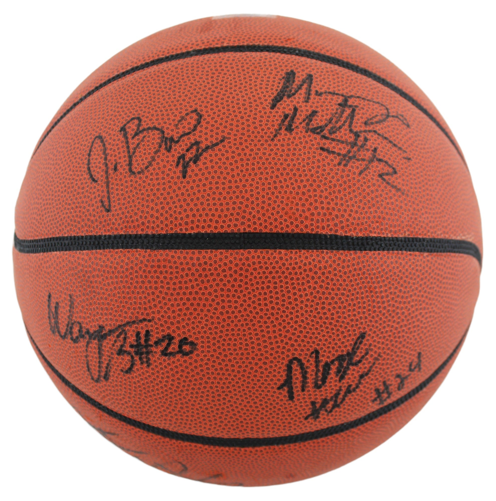 2011-12 Louisville (10) Harrell, Silva +8 Signed Wilson Basketball BAS #AB77945