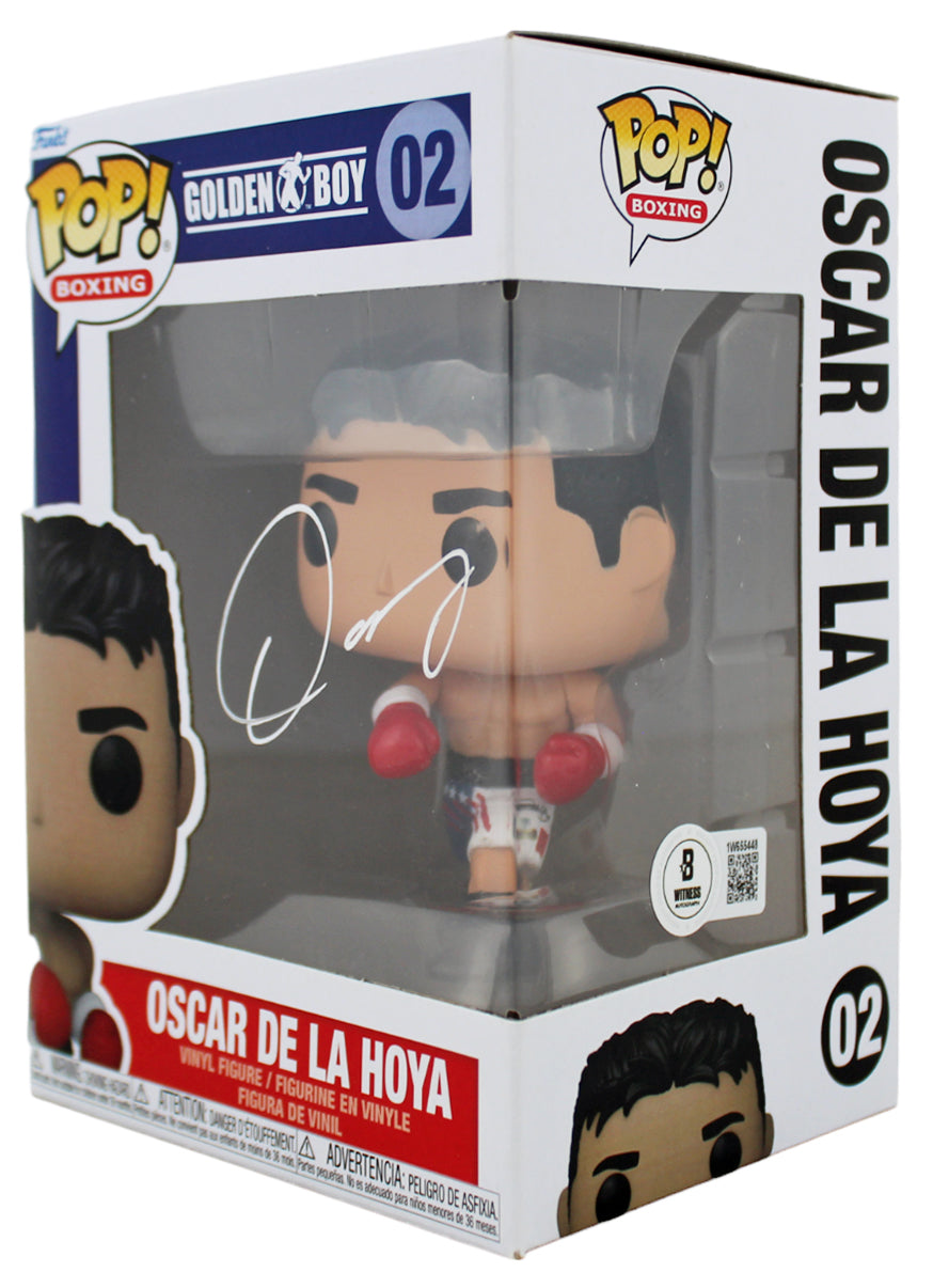 Oscar De La Hoya Authentic Signed Funko Pop Vinyl Figure BAS Witnessed