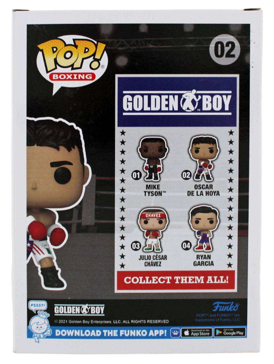 Oscar De La Hoya Authentic Signed Funko Pop Vinyl Figure BAS Witnessed